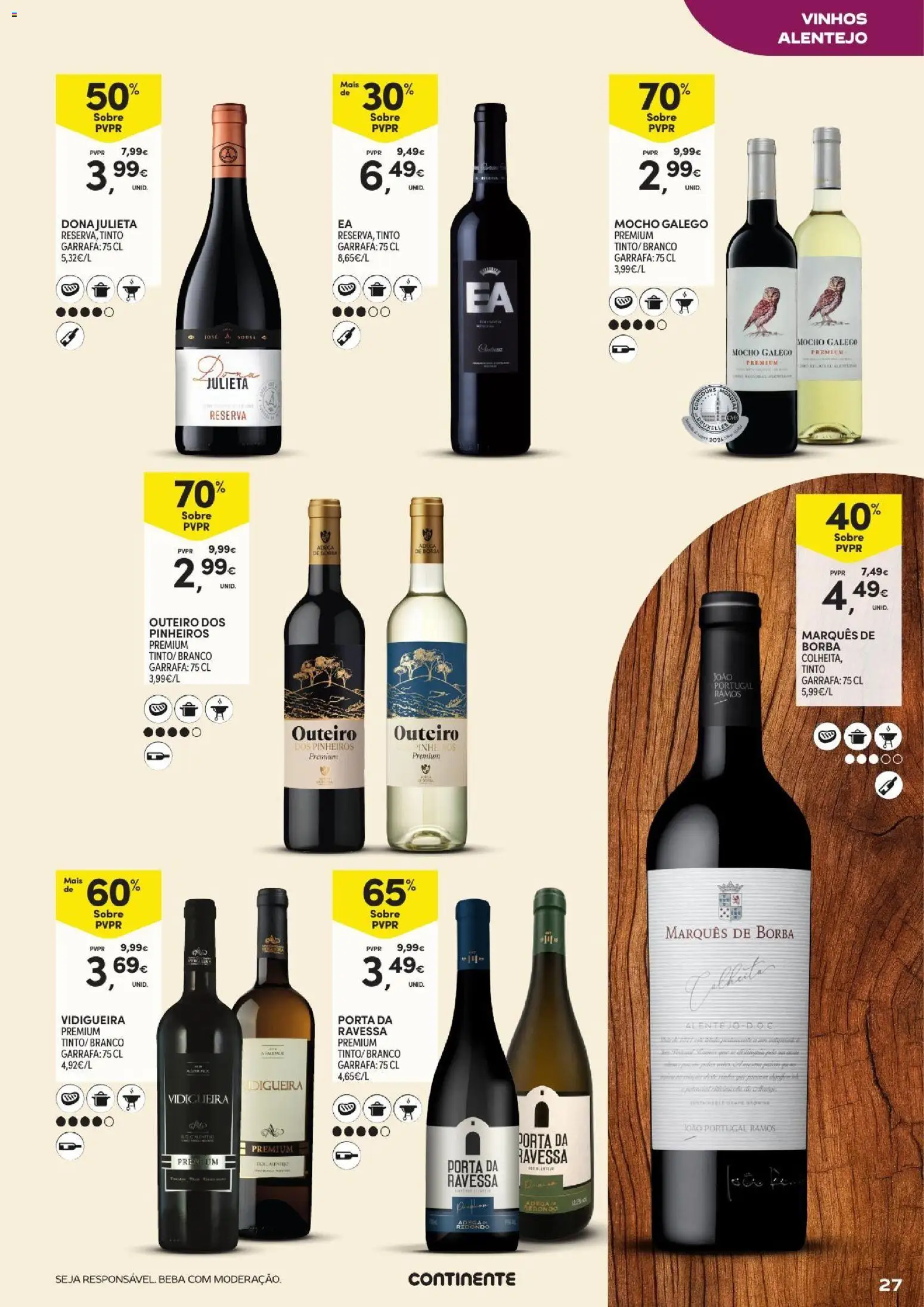 Continente Açores Vinhos, Enchidos e Queijos │ válido de 22/09/2026 | Página: 27 | Produtos: Porta