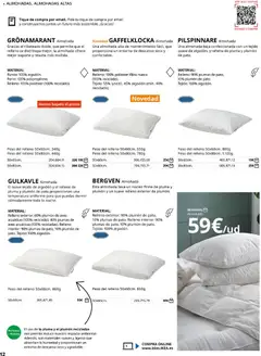 Vista previa Catálogo IKEA Ropa de Cama válido desde el 01.02.2026 | Página: 12 | Productos: Funda, Peso, Almohada
