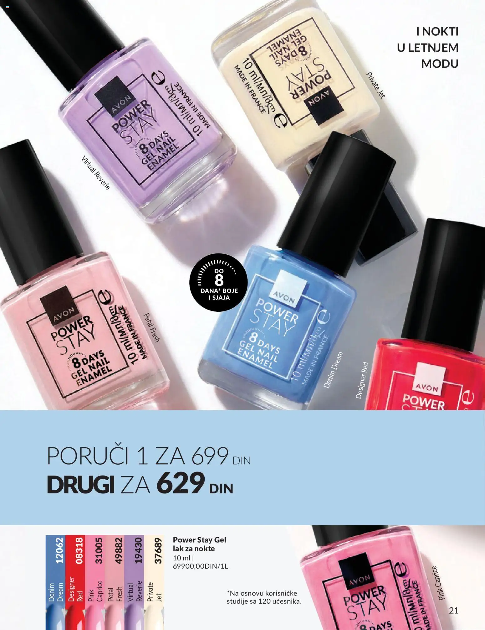 AVON katalog - važi od 01.08.2026 | Strana: 21 | Proizvode: Lak za nokte