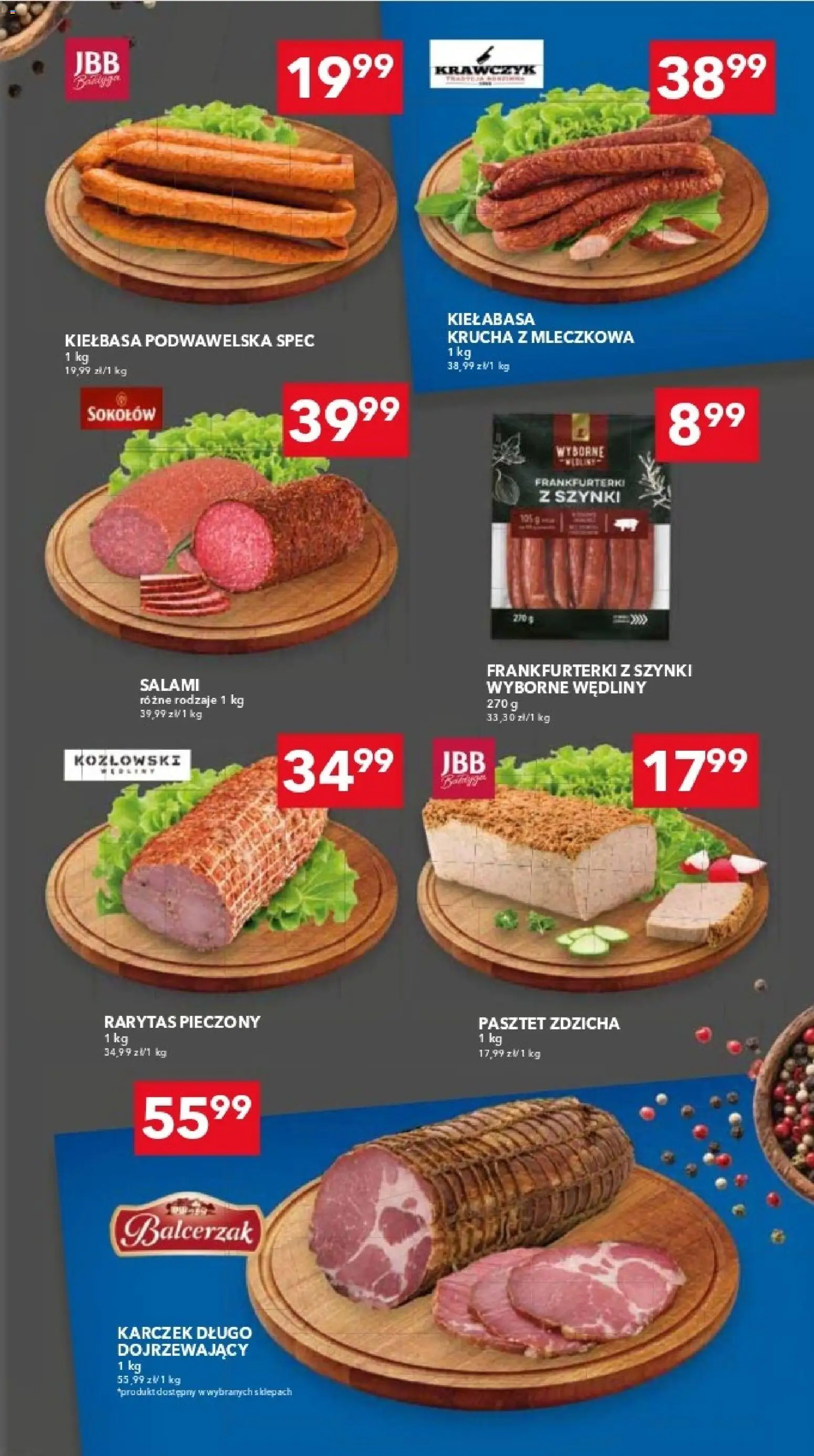 Lewiatan gazetka - Warszawa od 22.10.2026 | Strona: 6 | Produkty: Kiełbasa, Frankfurterki, Salami, Wędliny