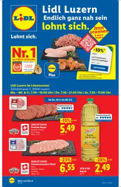 Lidl Aktionen Neueröffnung Luzern ab 30.04.2026 gültig