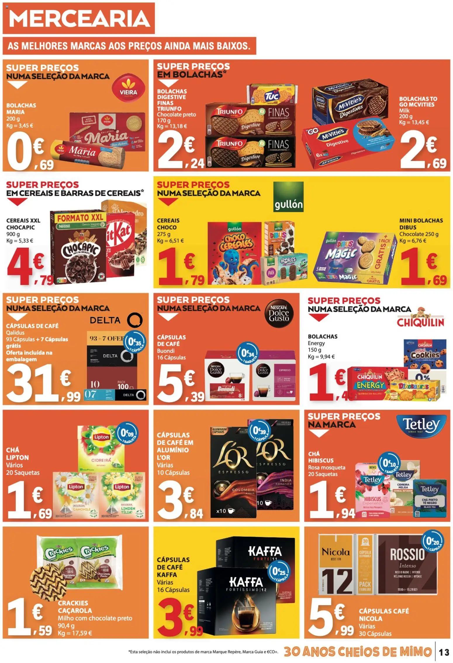 E.Leclerc folheto │ válido de 28.05.2026 | Página: 13 | Produtos: Nestlé, Chocolate, Chá, Milho