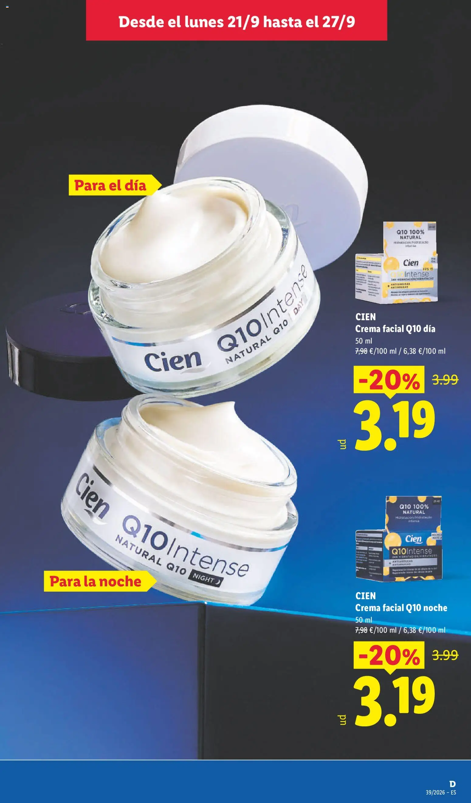 Lidl folleto │ válido desde el 21/09/2026 | Página: 27 | Productos: Crema facial, Crema