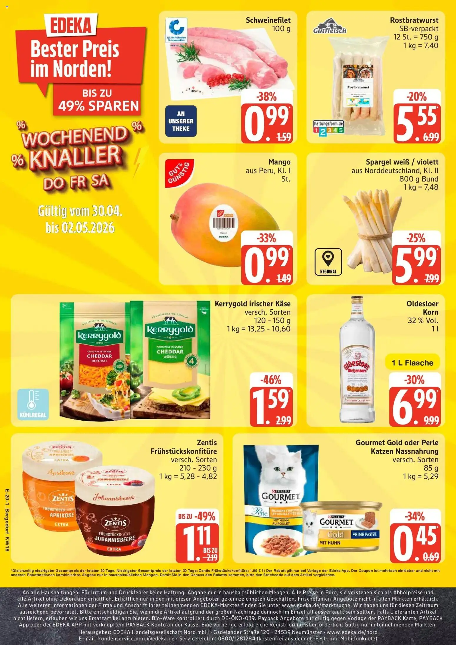 Edeka Prospekt Hamburg – gültig ab 27.04.2026 | Seite: 23 | Produkte: Käse, Oldesloer, Spargel, Schweinefilet