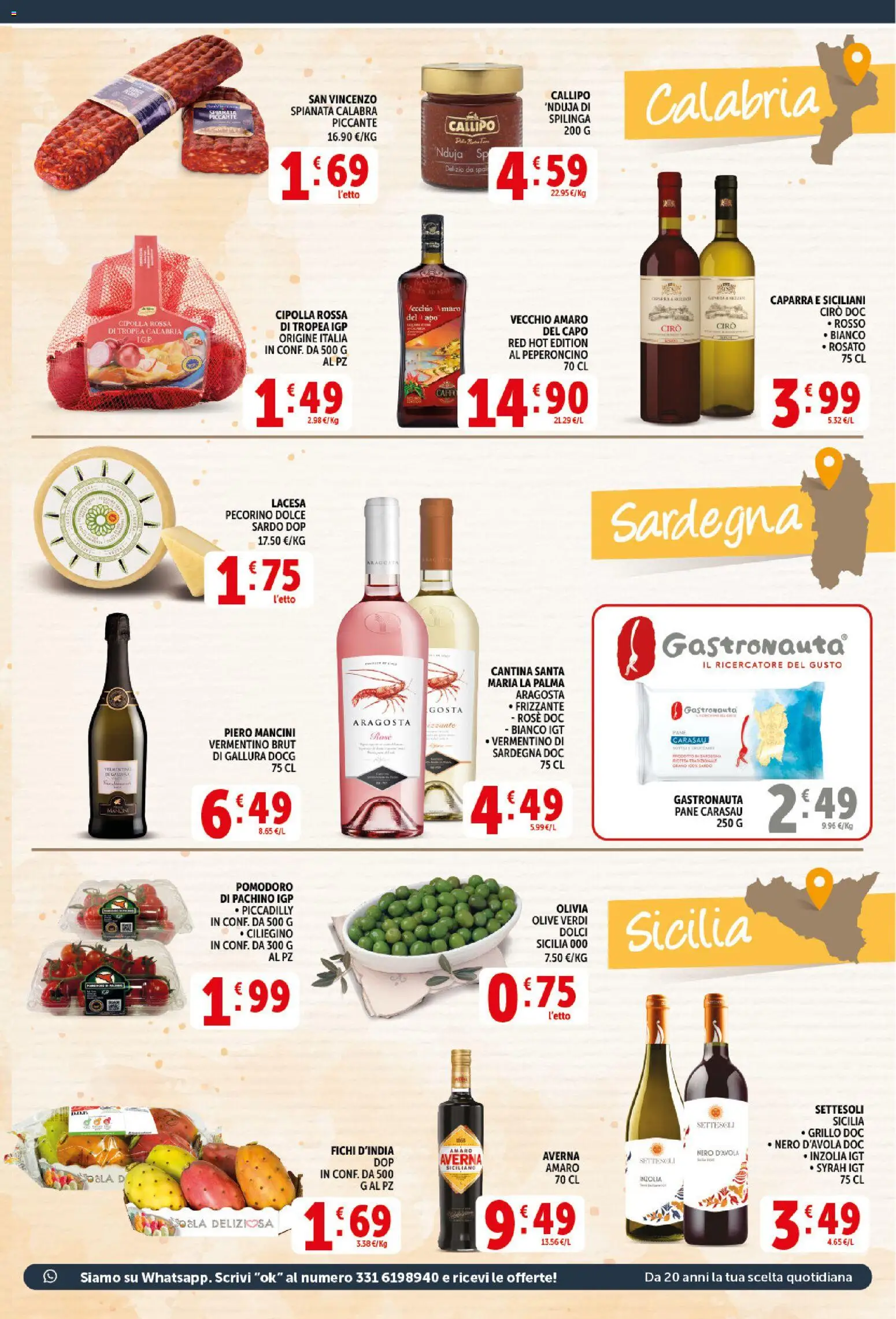 Volantino Decò del 21/08/2026 | Pagina: 7 | Prodotti: Pane, Peperoncino, Cipolla rossa, Pecorino