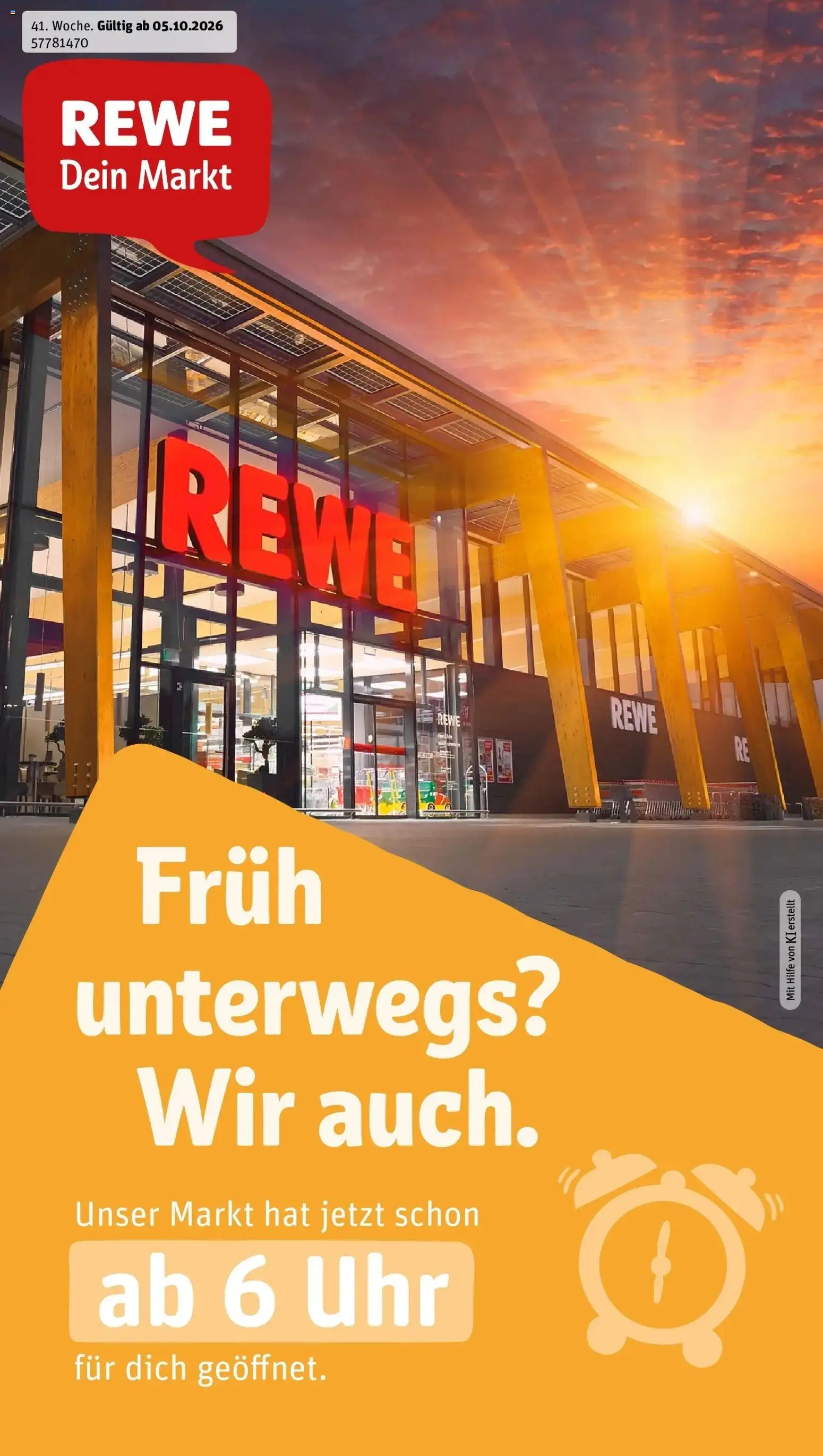 REWE Prospekt ab 05.10.2026 zum Blättern » Angebote | Seite: 1 | Produkte: Uhr
