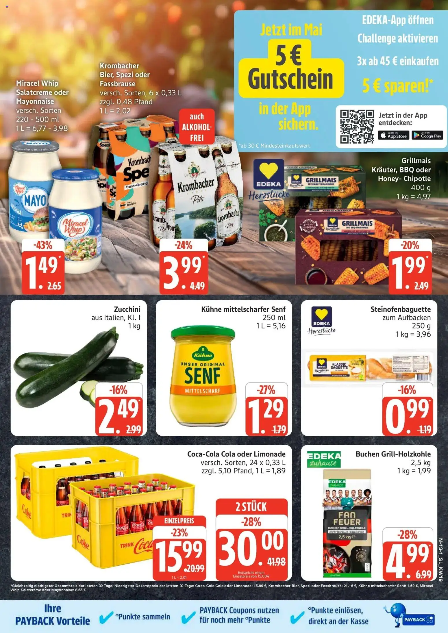Marktkauf Prospekt Schleswig	 – gültig ab 04.05.2026 | Seite: 15 | Produkte: Baguette, Mayonnaise, Krombacher, Zucchini