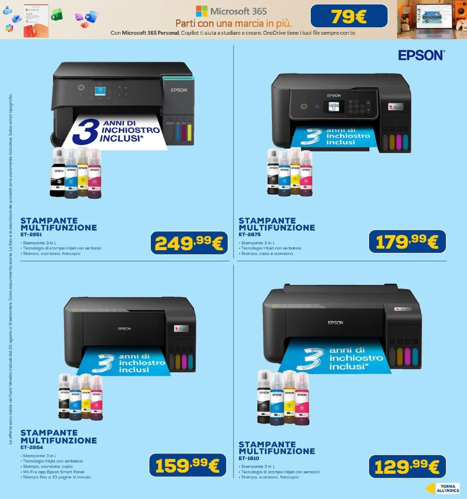 Volantino Euronics del 20/08/2026 | Pagina: 9 | Prodotti: Stampante, Stampa