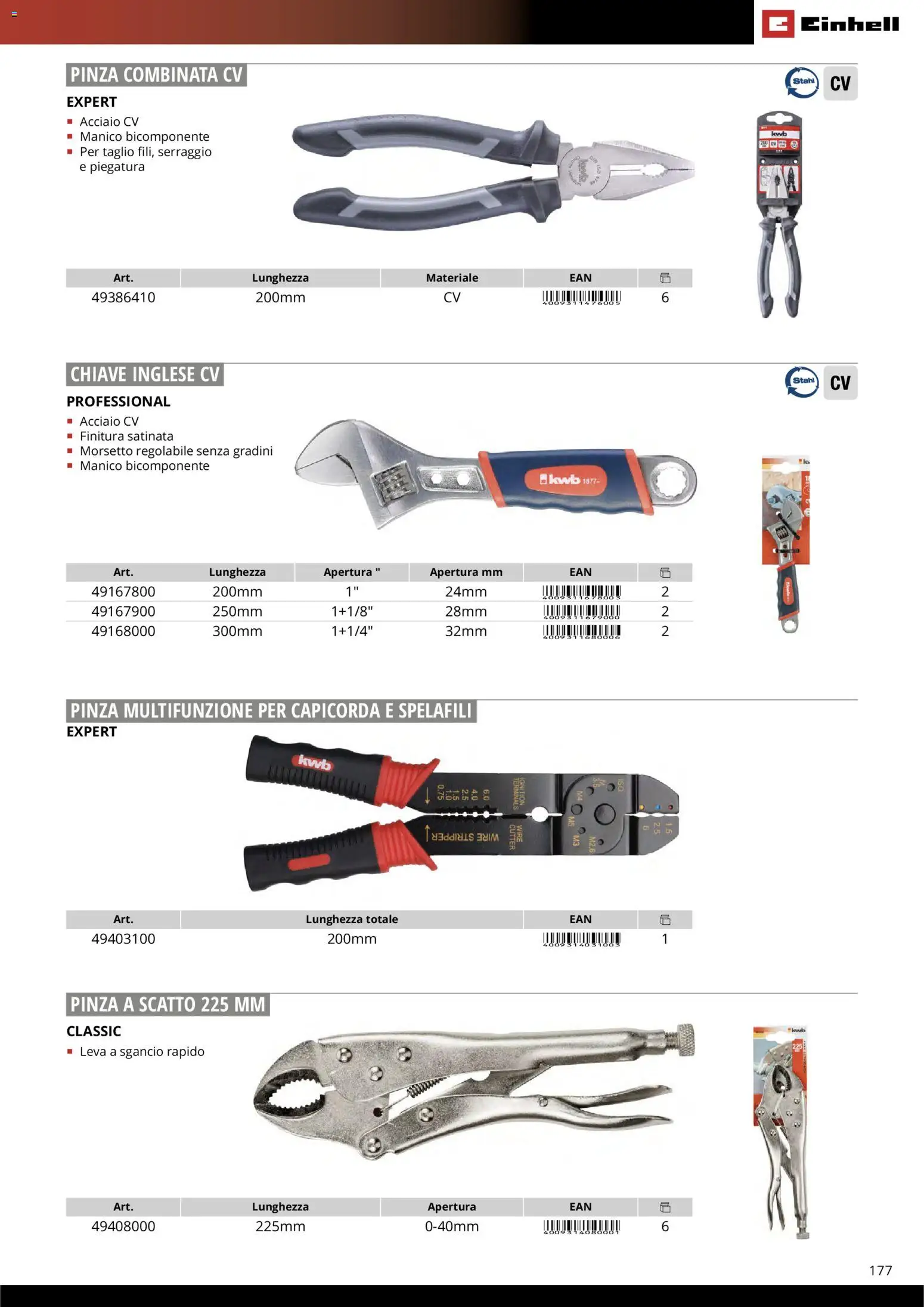 Volantino Einhell del 17.03.2026 | Pagina: 179 | Prodotti: Chiave inglese