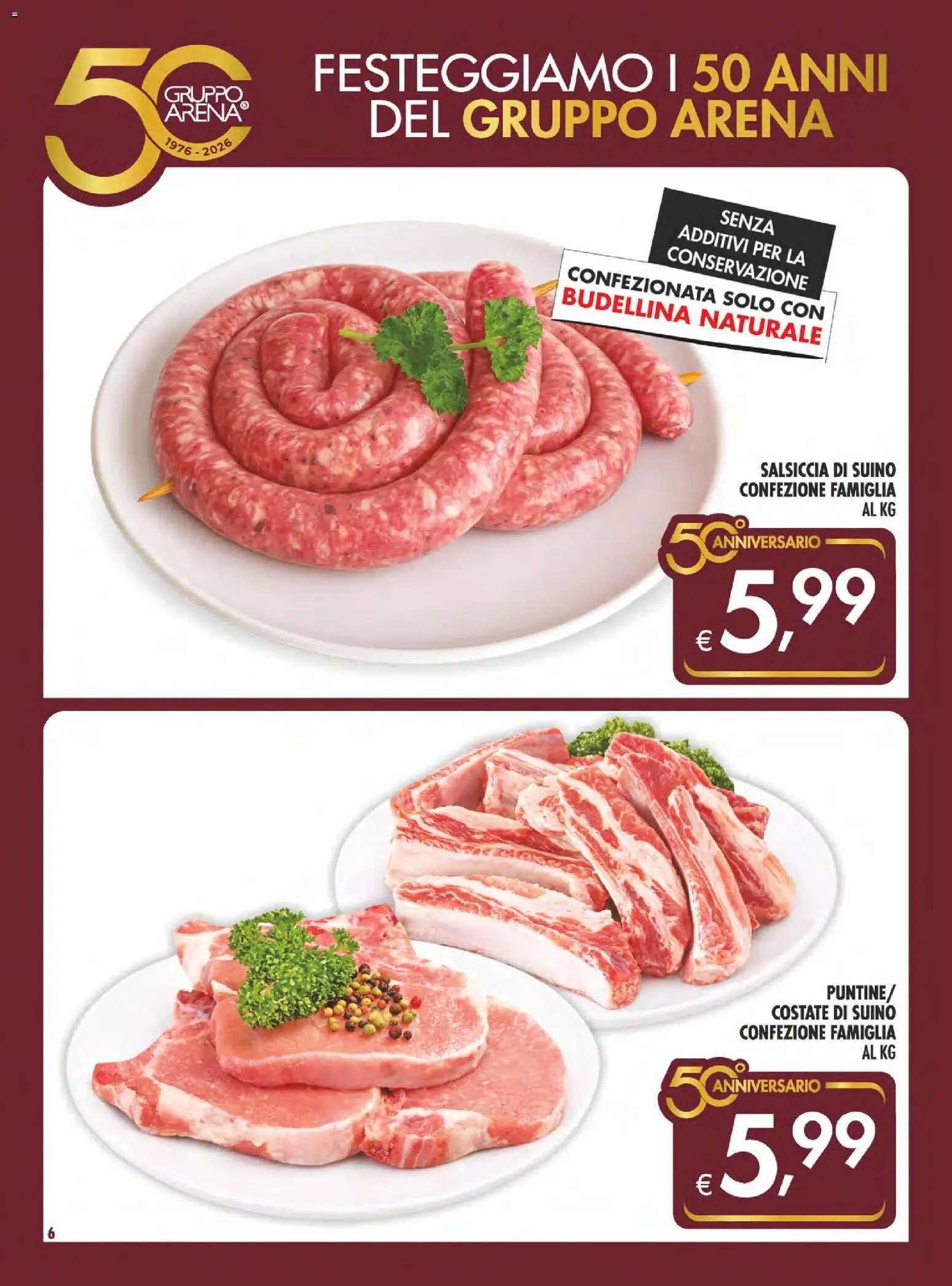 Volantino SuperConveniente del 28.05.2026 | Pagina: 6 | Prodotti: Suino, Salsiccia