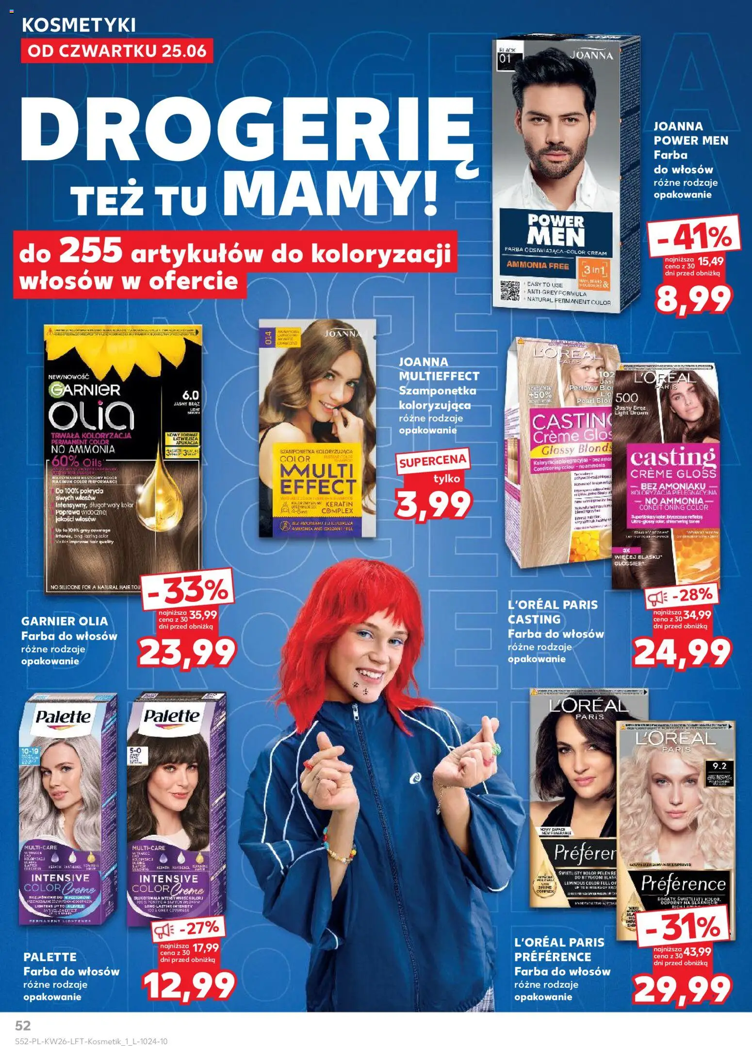 Kaufland gazetka od 25.06.2026 | Strona: 52 | Produkty: Farba do włosów, Kosmetyki