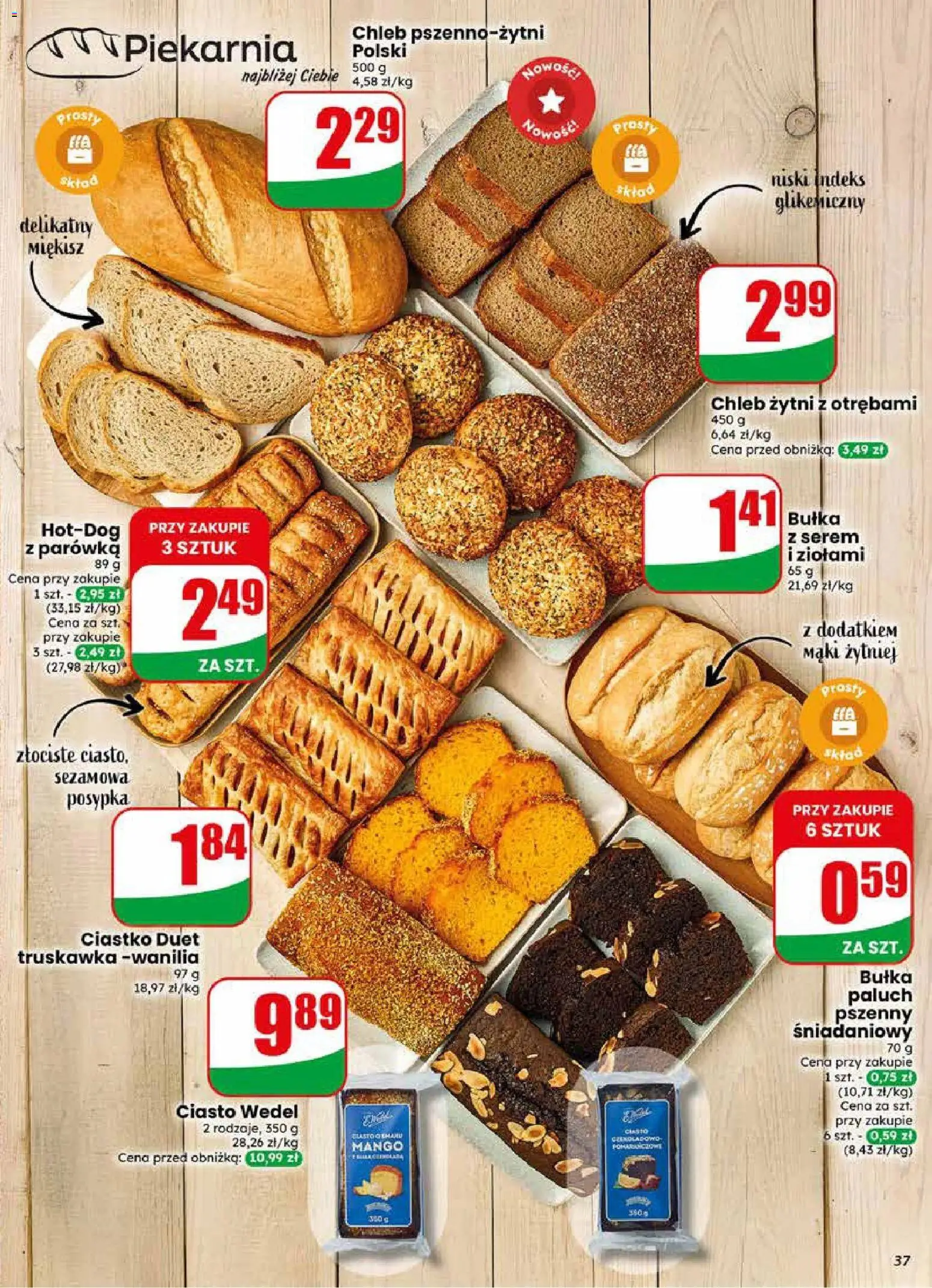 Dino gazetka od 03.06.2026 | Strona: 37 | Produkty: Mango, Chleb żytni, Bułka, Chleb