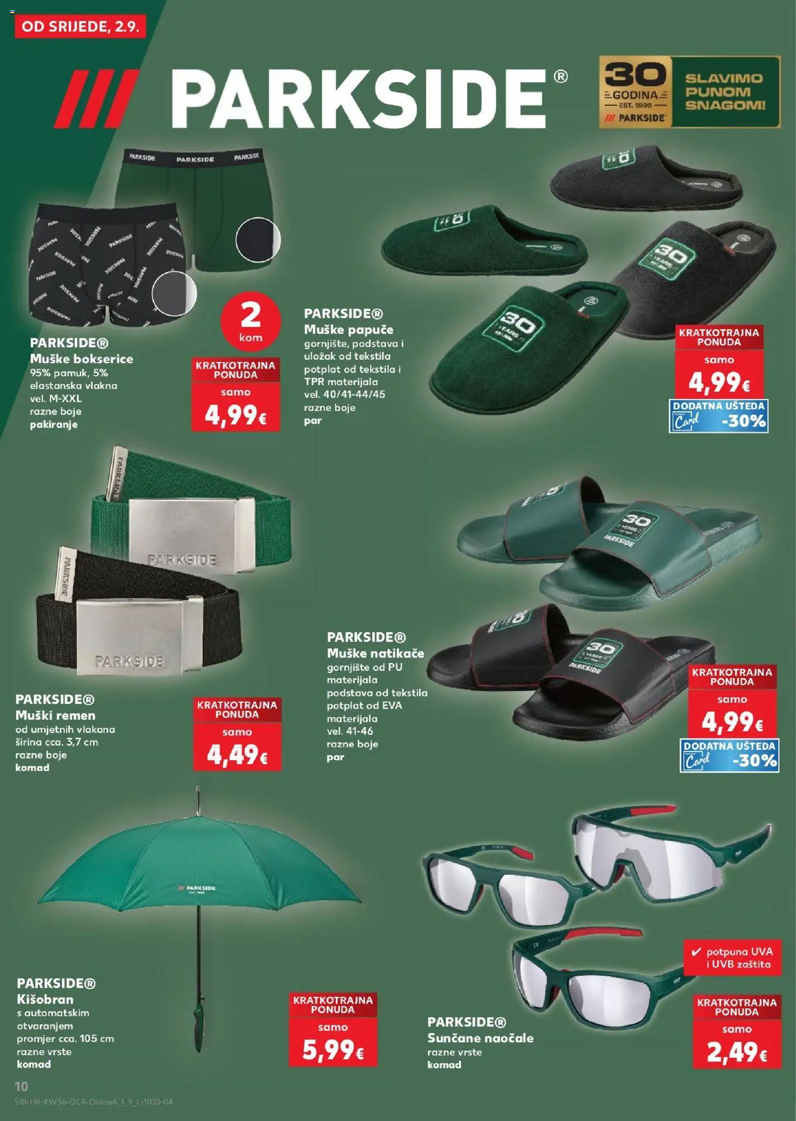 Kaufland HR akciós ujság - amely érvényes a következő dátumtól: 2026.09.02. | Oldal: 10 | Termékek: Parkside