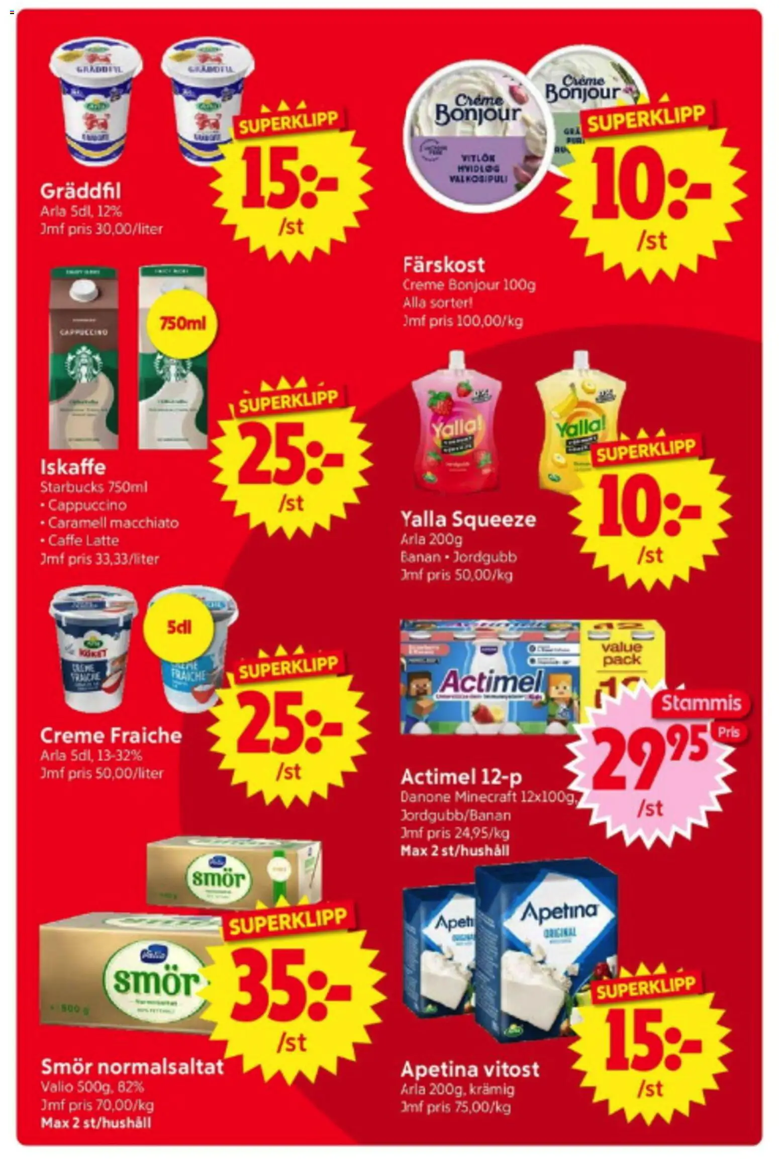 Nya Pulsen reklamblad aktuell från 08.06.2026 | Sida: 7 | Produkter: Creme fraiche, Iskaffe, Smör, Vitlök