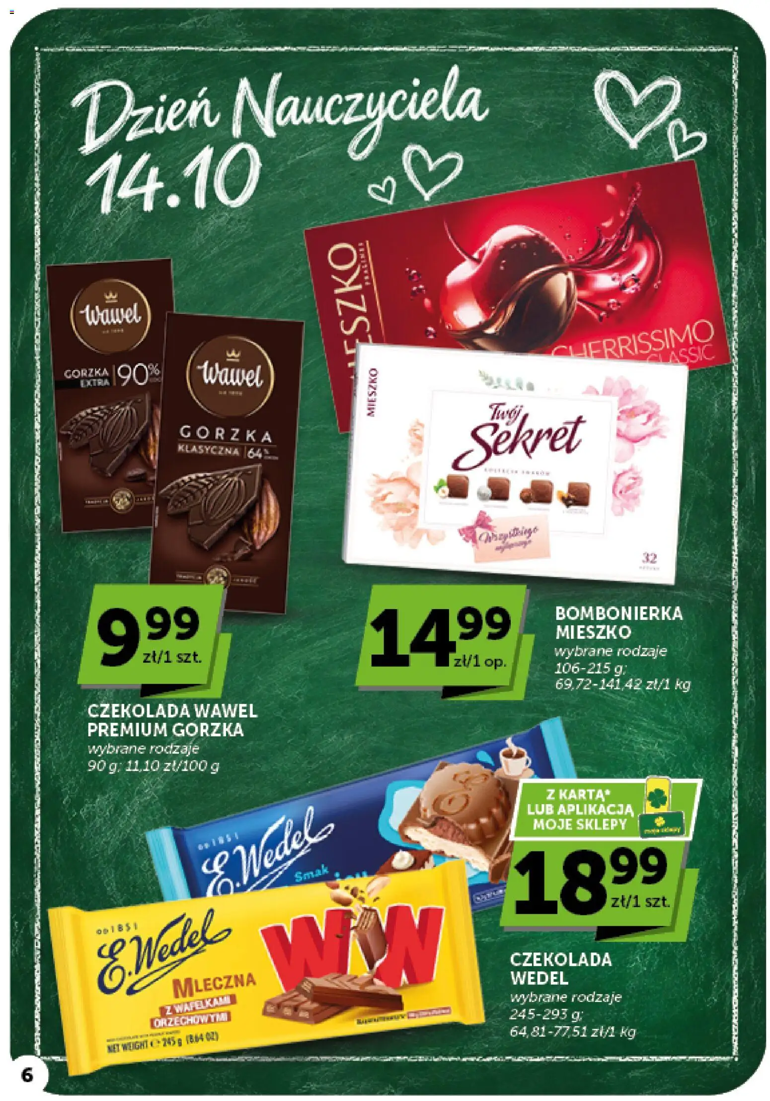 ABC gazetka - Minimarket od 08.10.2026 | Strona: 6 | Produkty: Czekolada mleczna, Bombonierka, Czekolada