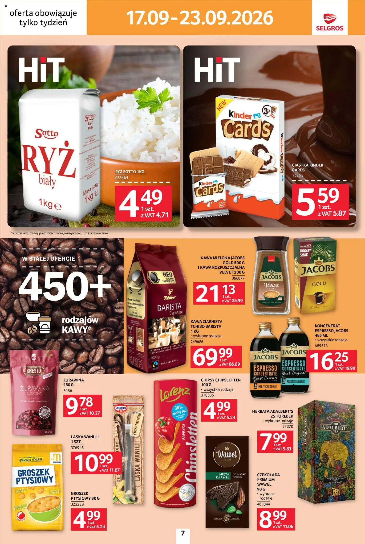 Selgros cash&carry gazetka - Jeszcze więcej super promocji od 17.09.2026 | Strona: 7 | Produkty: Chipsy, Papryka, Mięta, Ciastka