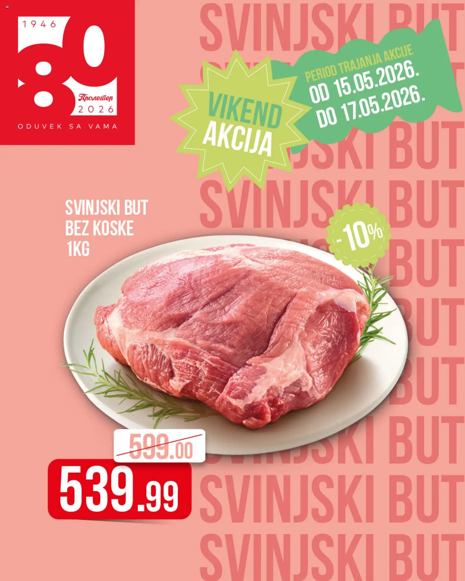 Metalac Proleter katalog - važi od 15.05.2026 | Strana: 3 | Proizvode: Svinjski but
