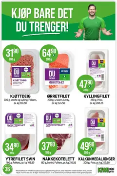 Forhåndsvisning av SVIN YTREFILET, I skiver, naturell gyldig fra 31/08/2026 | Side: 22