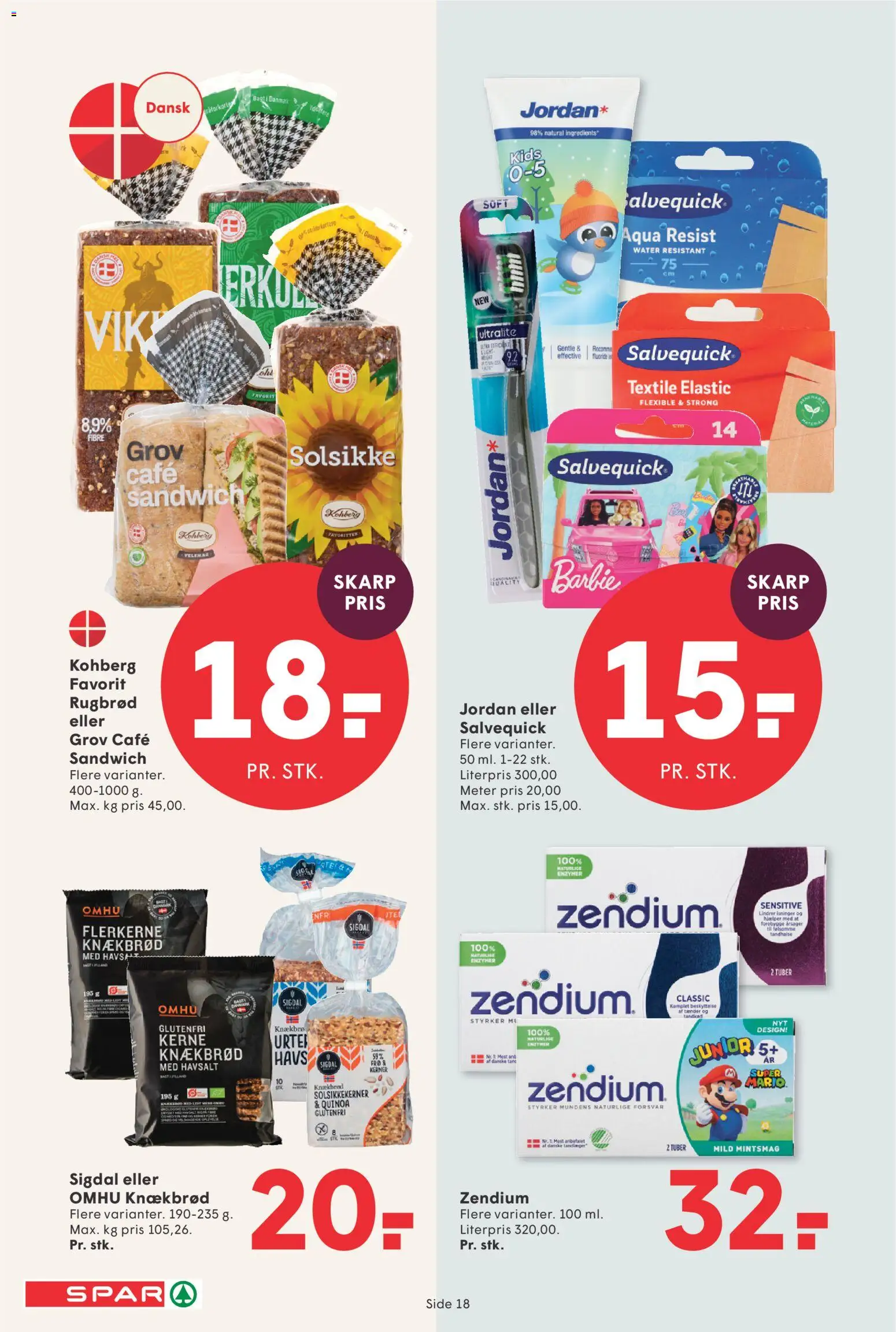 Spar tilbudsavis – gyldig fra 21/08/2026 | Side: 20 | Produkter: Solsikkekerner, Rugbrød, Knækbrød