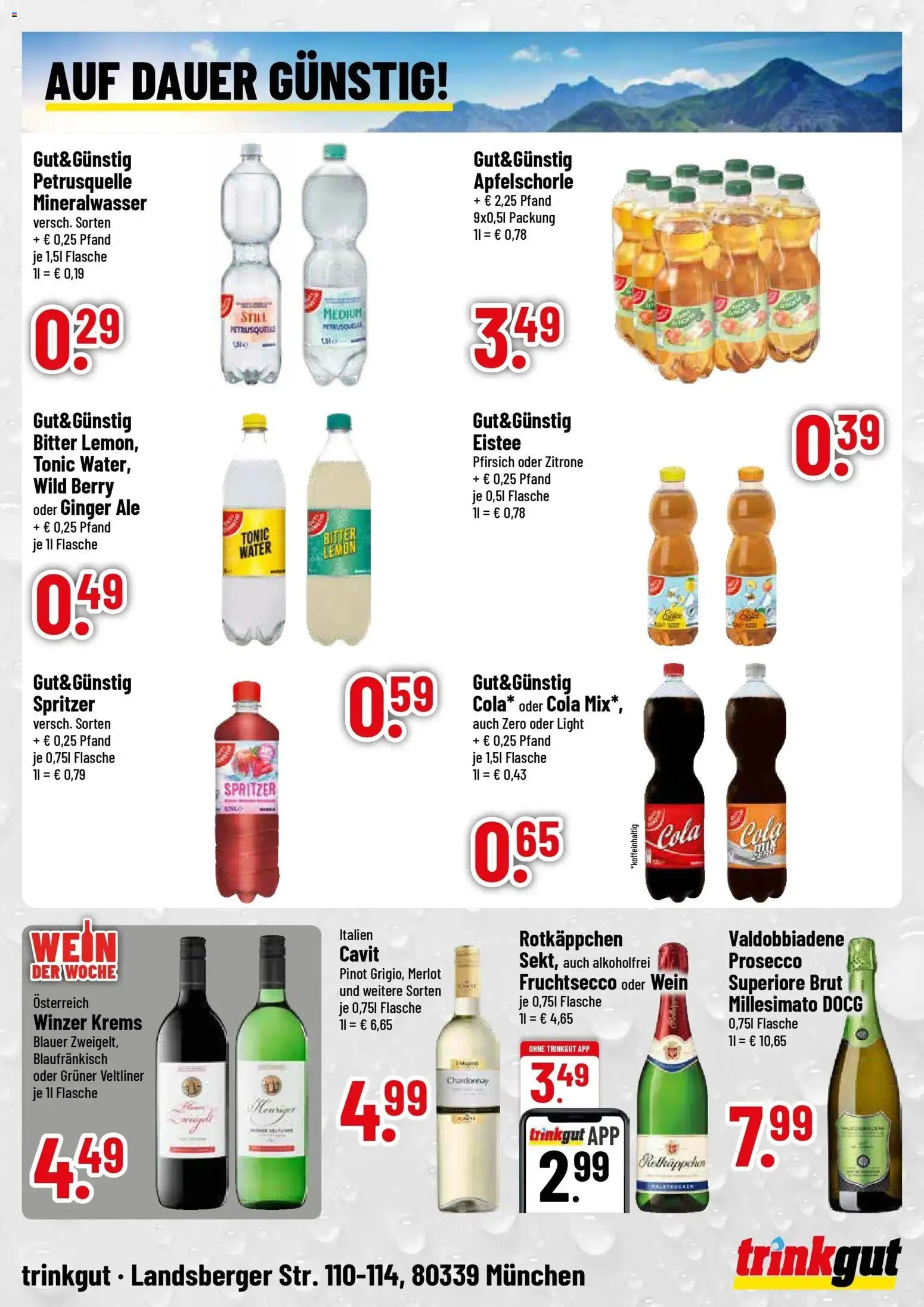 Trinkgut Prospekt München (ab 31.08.2026) » Angebote online | Seite: 4 | Produkte: Prosecco, Zitrone, Rotkäppchen, Wein