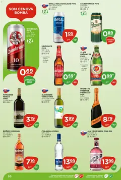 Terno leták platný od 18.06.2026 | Strana: 20 | Produkty: Prosecco, Nealkoholické pivo, Finlandia, Gambrinus