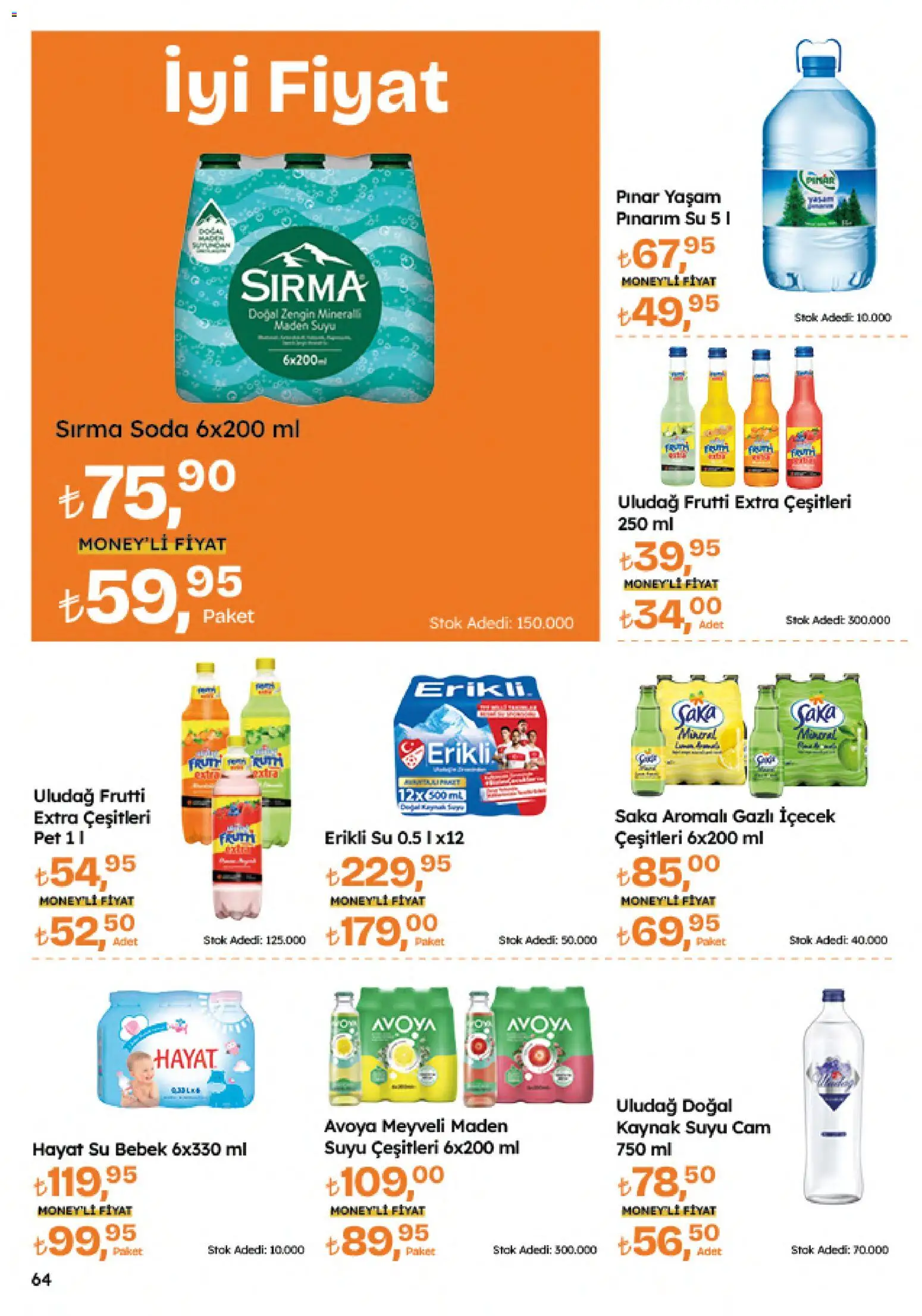 Migros Katalog - 5M Migroskop Dijital - 09 Temmuz 2026 tarihinden itibaren geçerlidir | Sayfa: 64 | Ürünler: Su, Soda, Gazlı içecek, Maden suyu