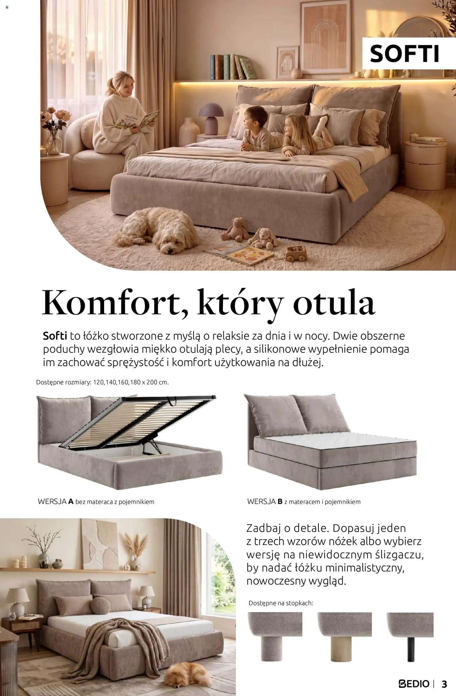 Black Red White promocje - Łóżka i materace BEDIO od 13.10.2026 | Strona: 3 | Produkty: Łóżko
