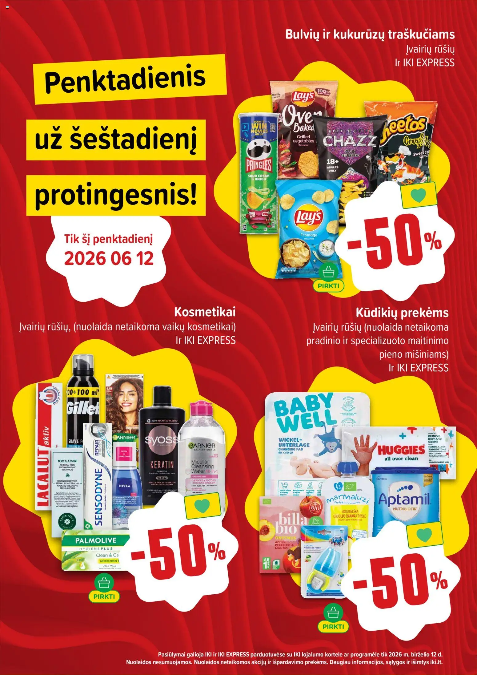 IKI akcijos nuo 08.06.2026 | Puslapis: 7 | Prekių: Kremas