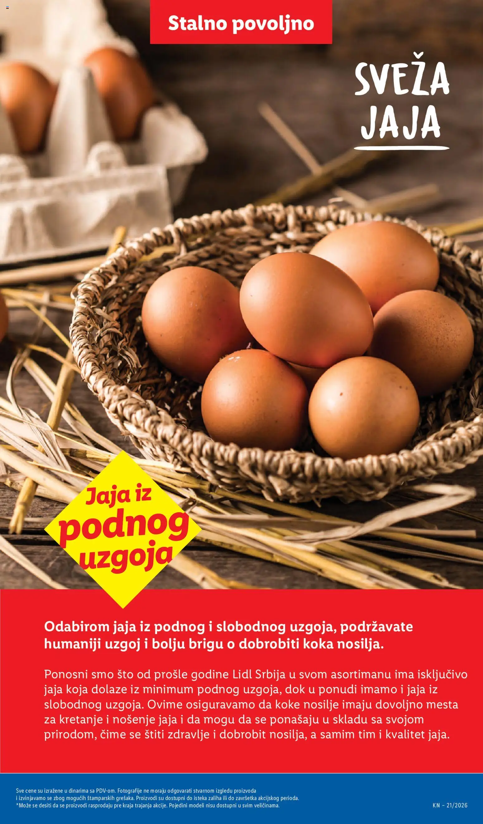Lidl katalog - važi od 21.05.2026 | Strana: 47 | Proizvode: Sto, Jaja