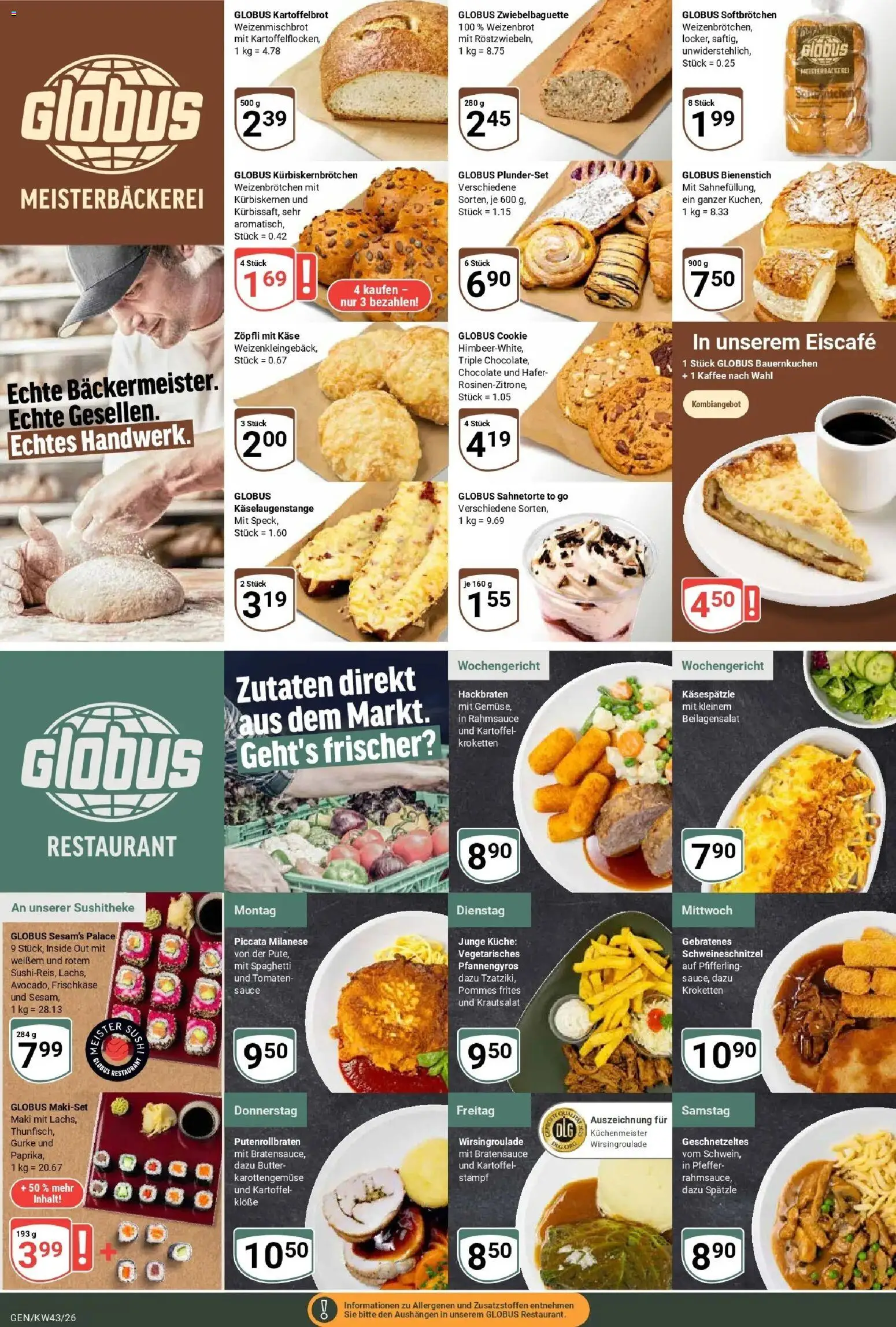 Globus Prospekt Gensingen (ab 19.10.2026) » Angebote online | Seite: 7 | Produkte: Spaghetti, Pommes, Tomaten, Pommes frites