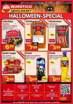 Wurstico Abholmarkt HALLOWEEN-SPECIAL ab 10.10.2026 gültig