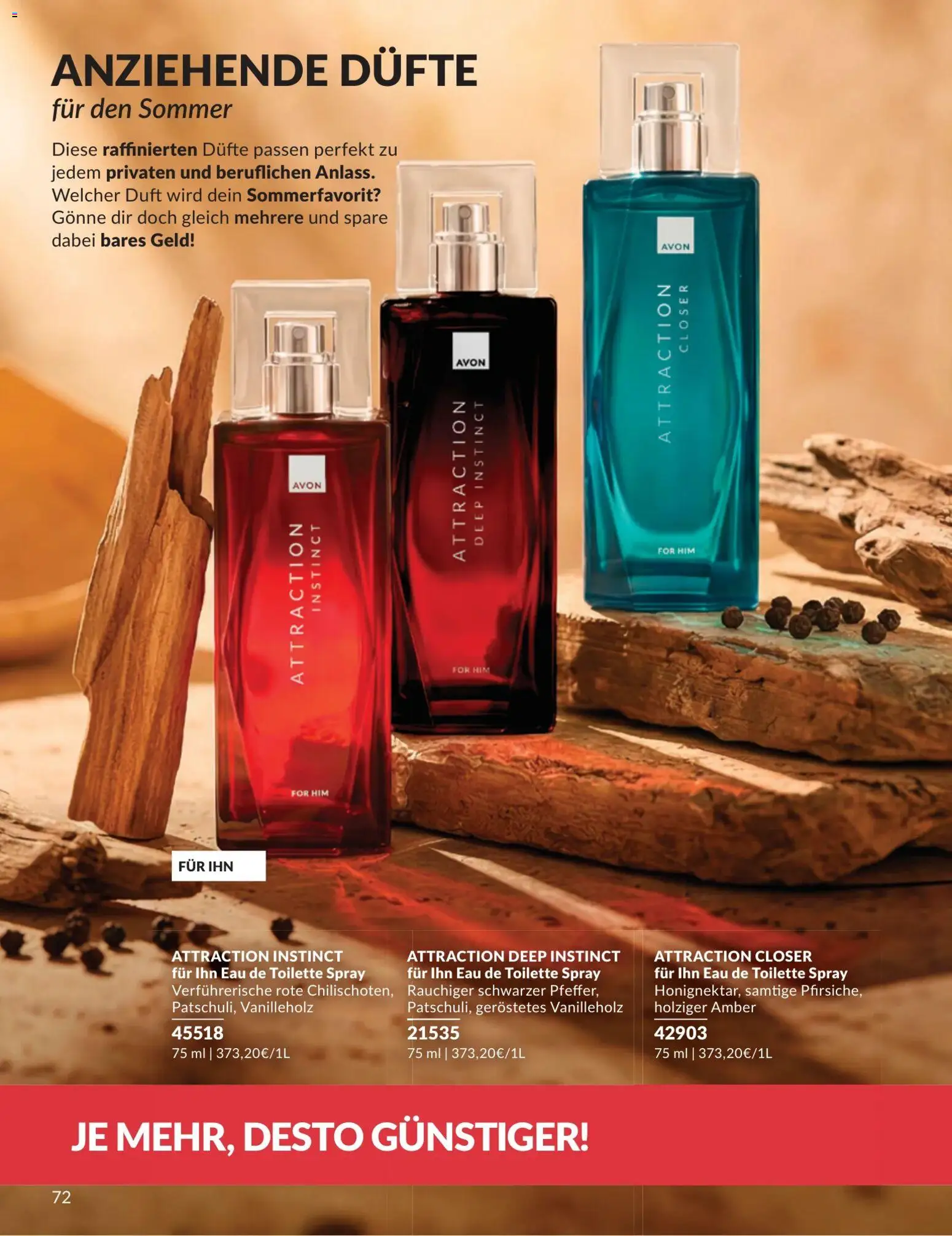 AVON Katalog Juli 2026 – gültig ab 01.07.2026 | Seite: 72 | Produkte: Toilette, Duft, Eau de Toilette