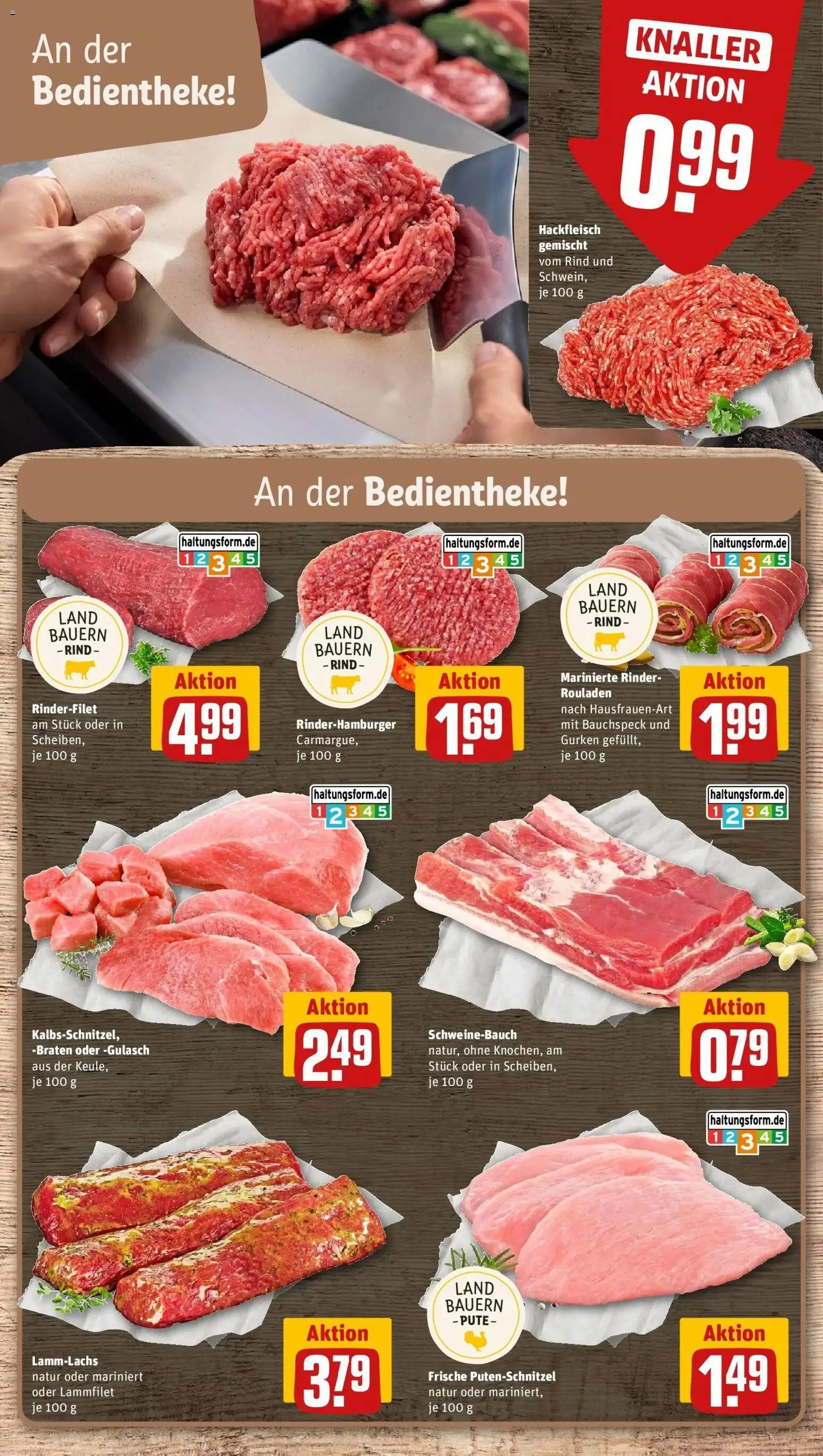 REWE Prospekt ab 28.09.2026 zum Blättern » Angebote | Seite: 16 | Produkte: Schweinebauch, Gulasch, Gurken, Hackfleisch