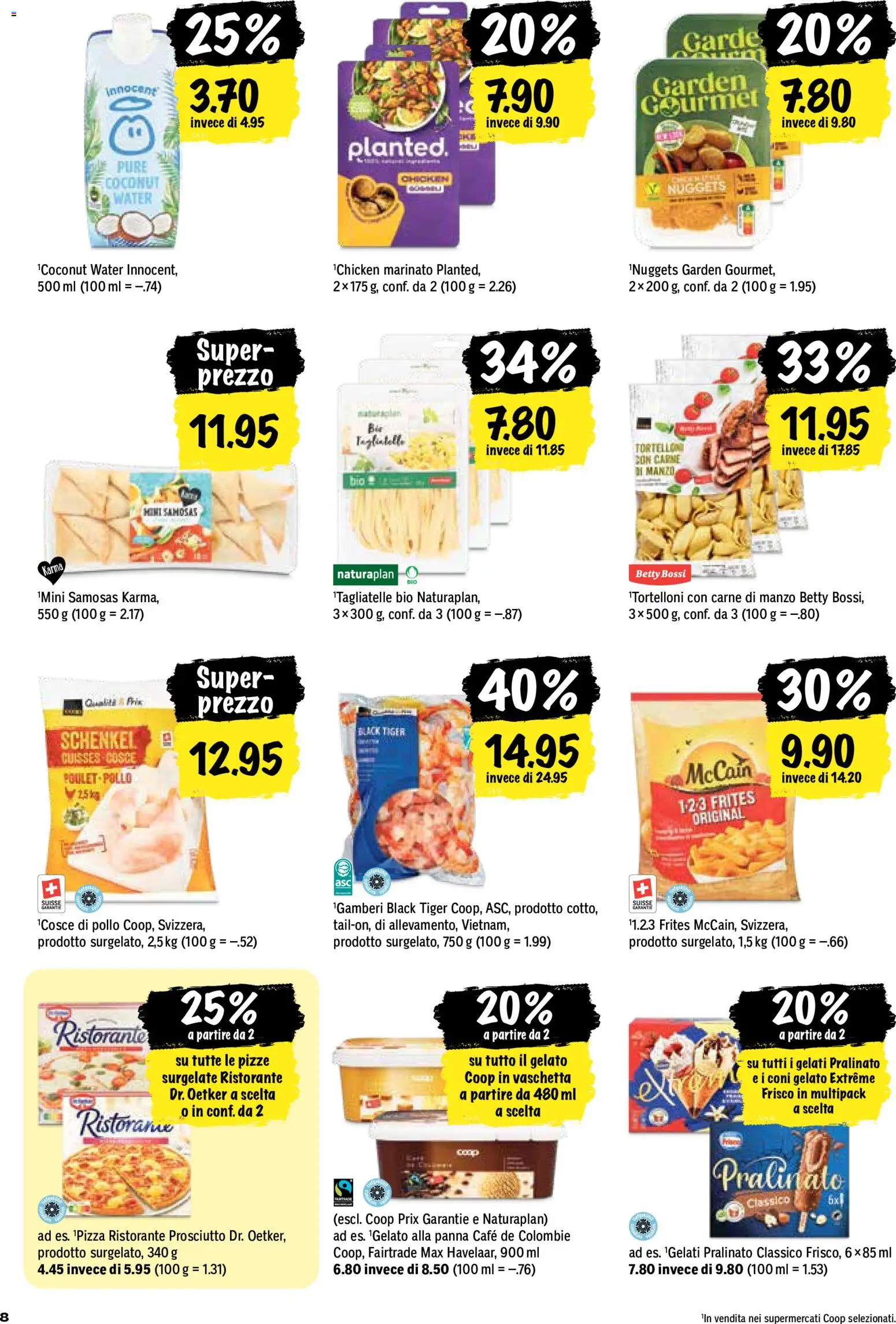 Coop aktionen IT – gültig ab 27.08.2026 | Seite: 8 | Produkte: Pizza