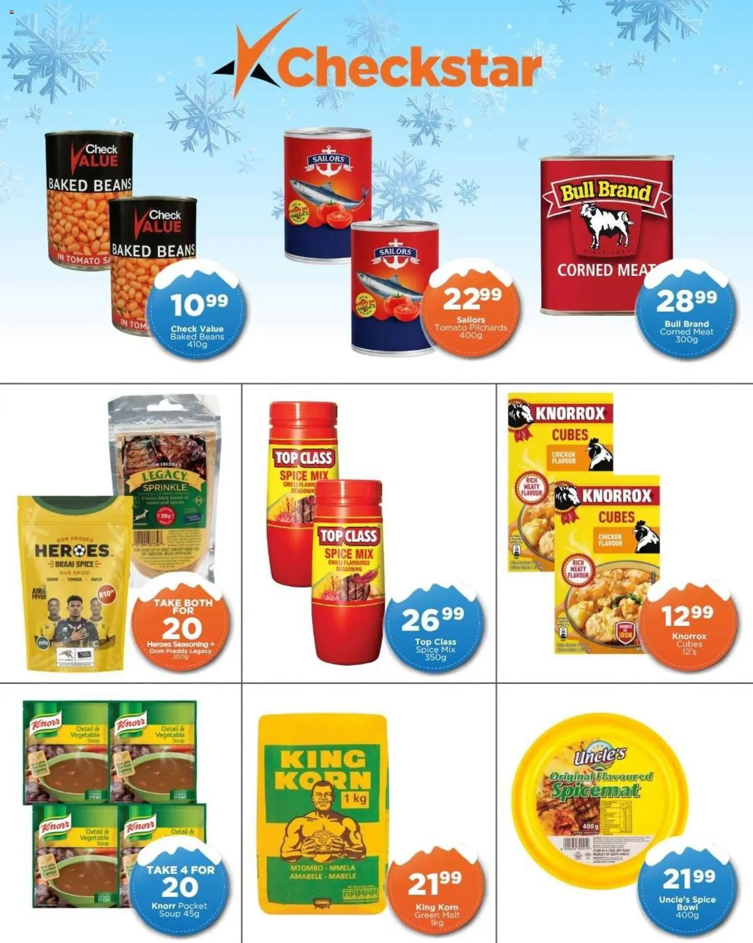 New Check Star catalogue – valid from 08/07/2026 | Page: 5 | Products: Beans, Baked beans, Chicken, Chilli