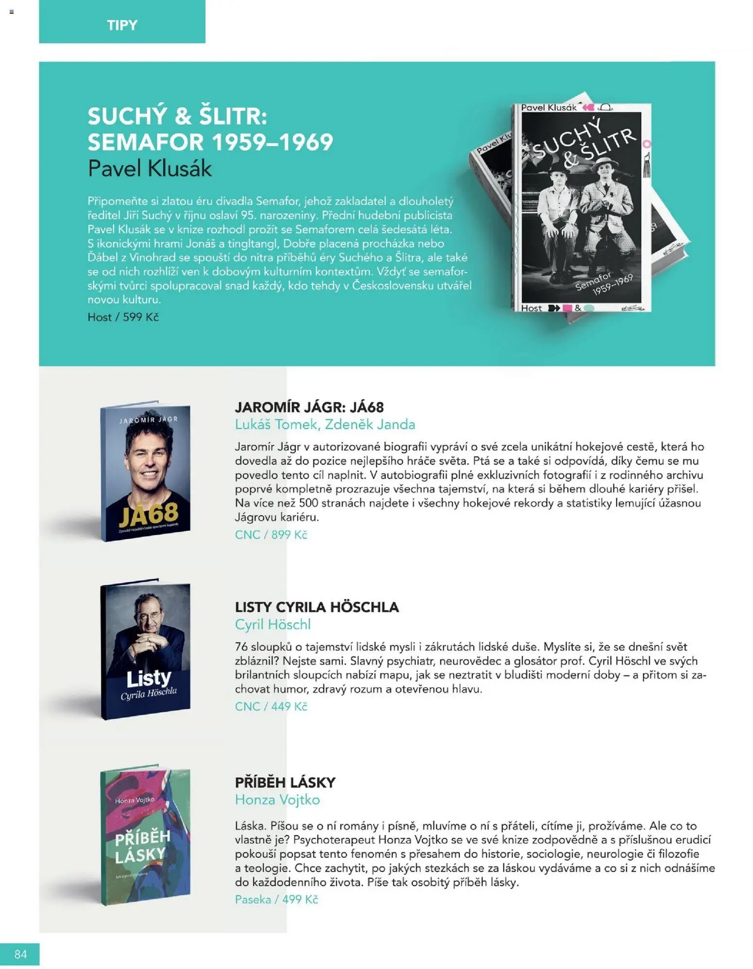 Knižní klub magazín od 01.10.2026 | Strana: 84 | Produkty: Mysli