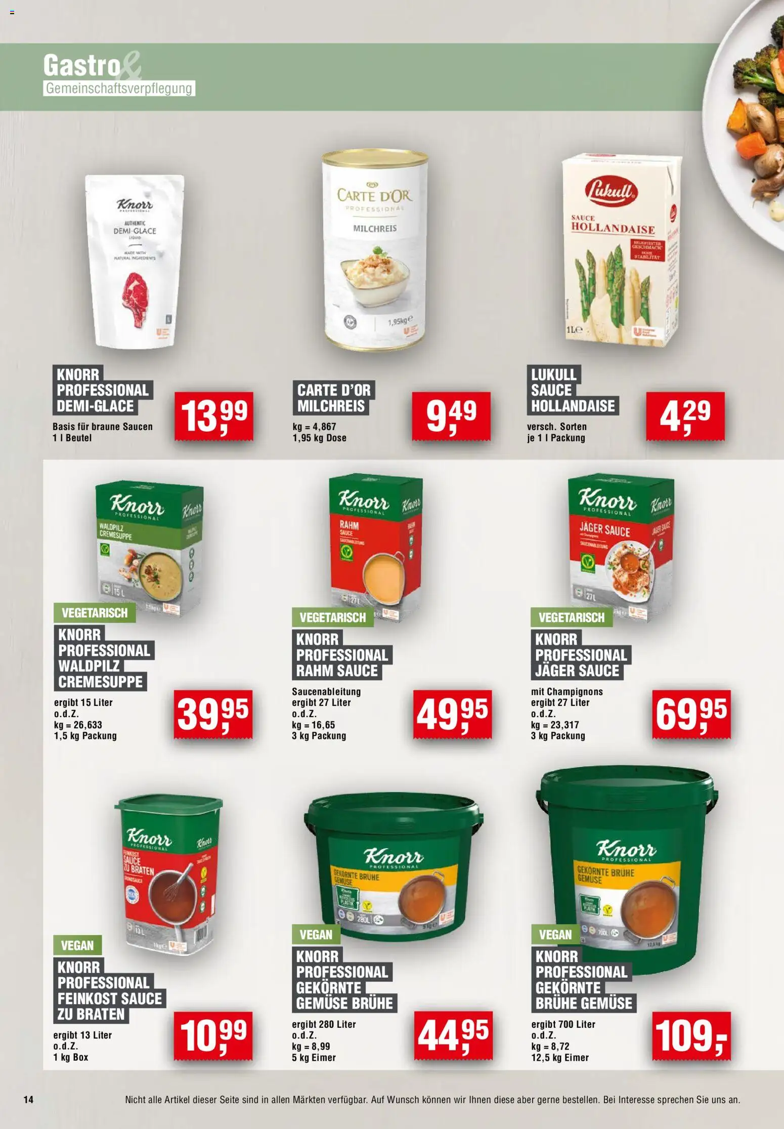 Handelshof Gastro & GV – gültig ab 01.09.2026 | Seite: 14 | Produkte: Box, Knorr, Brühe, Gemüse