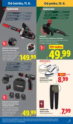 Lidl katalog akcije – veljaven od 11.06.2026 | Stran: 47 | Izdelki: Verižna žaga, Akumulator, Polnilnik, Cevlji