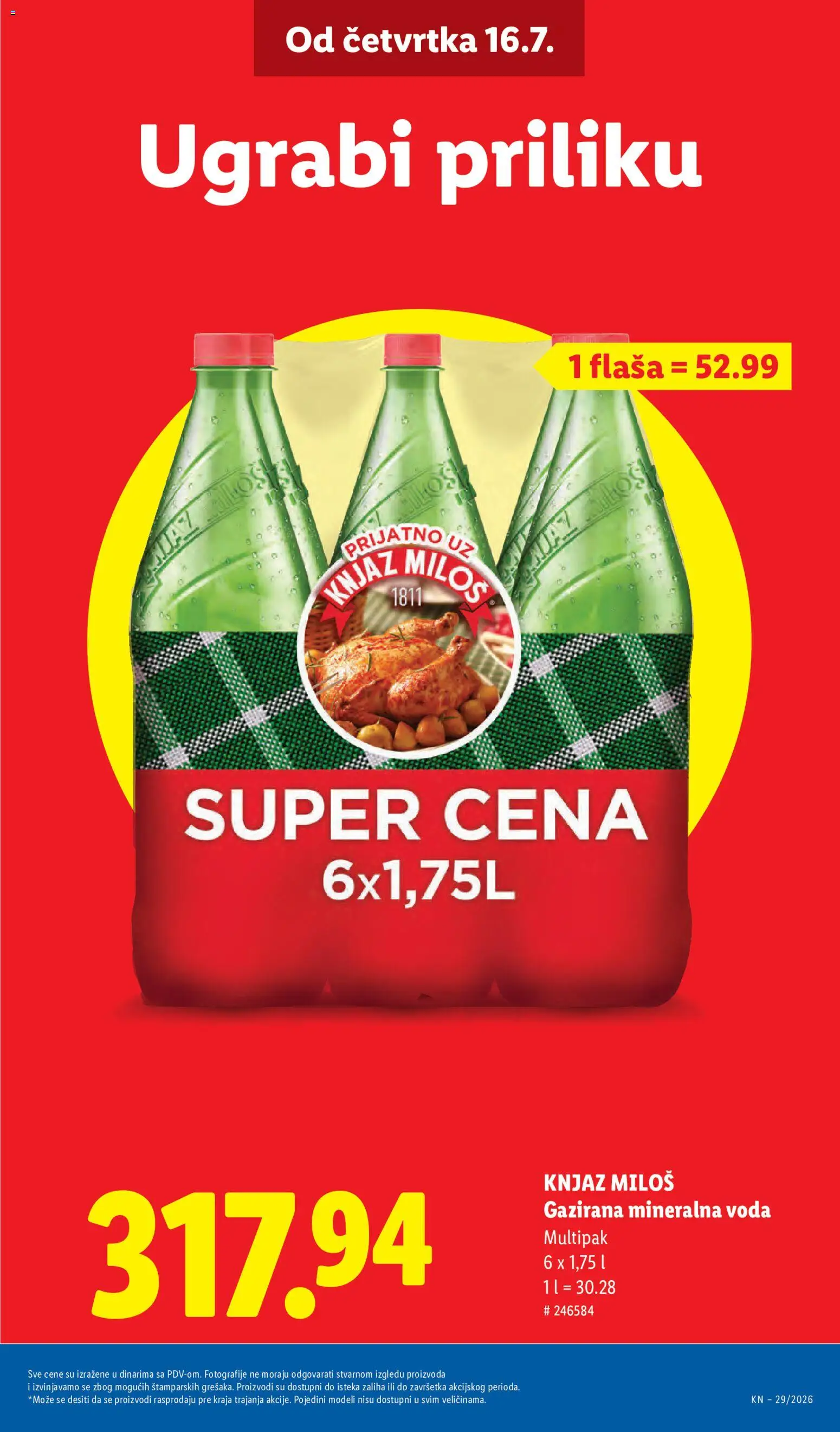 Lidl katalog - važi od 16.07.2026 | Strana: 9 | Proizvode: Voda, Mineralna voda