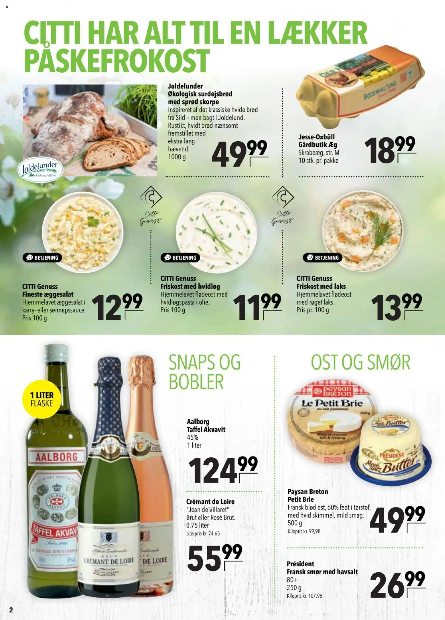 CITTI tilbudsavis – gyldig fra 25/03/2026 | Side: 2 | Produkter: Æg, Hvidløg, Æggesalat, Laks