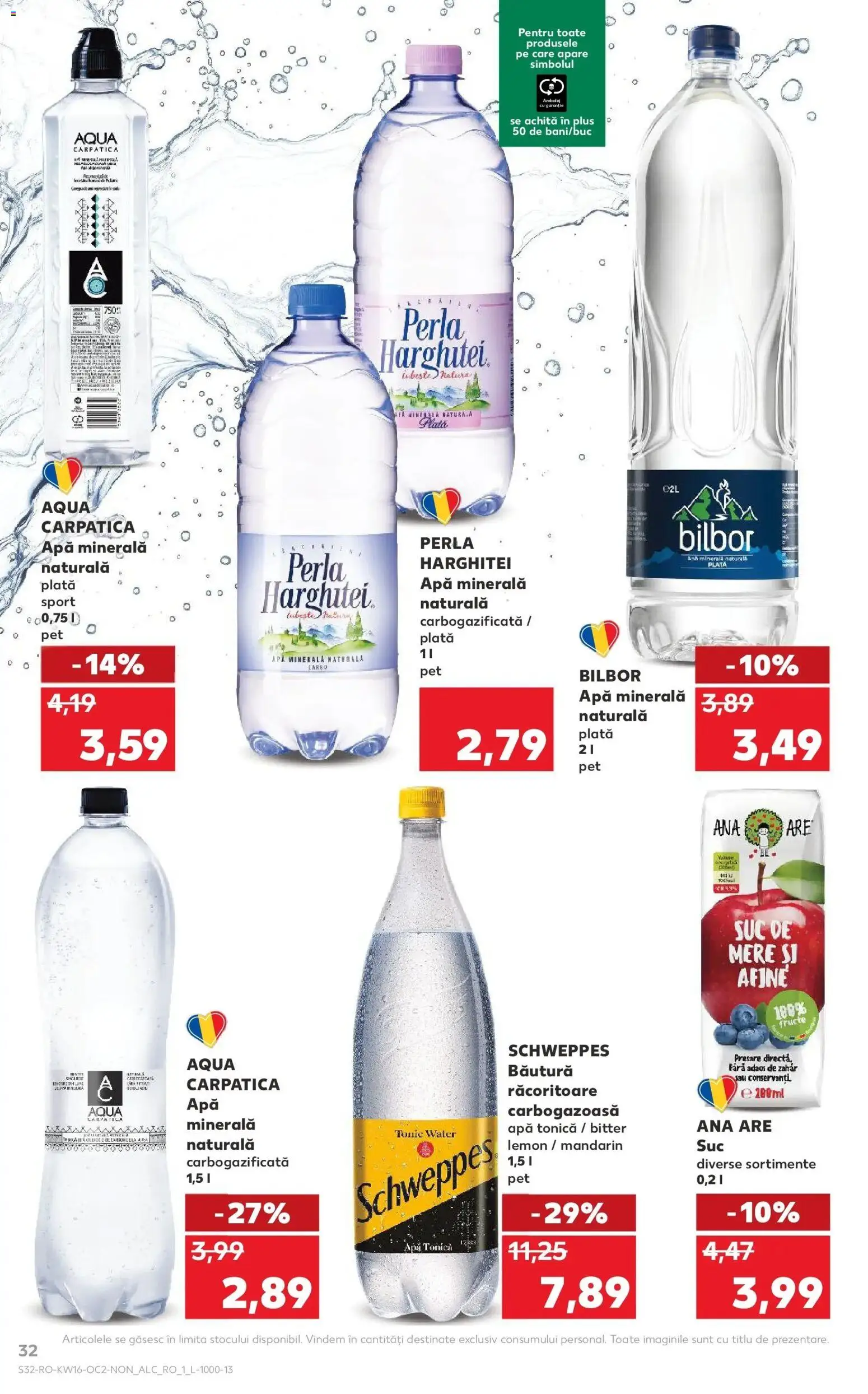 Noul catalog Kaufland – valabil de la 15.04.2026 | Pagină: 32 | Produse: Afine, Yazı tahtası kalemi, Apă, Zahăr