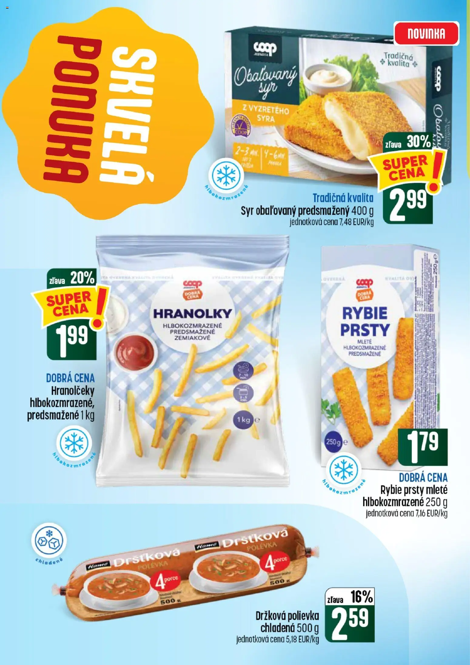 Nové COOP Jednota akcie – leták je platný od 30.07.2026 | Strana: 22 | Produkty: Syr