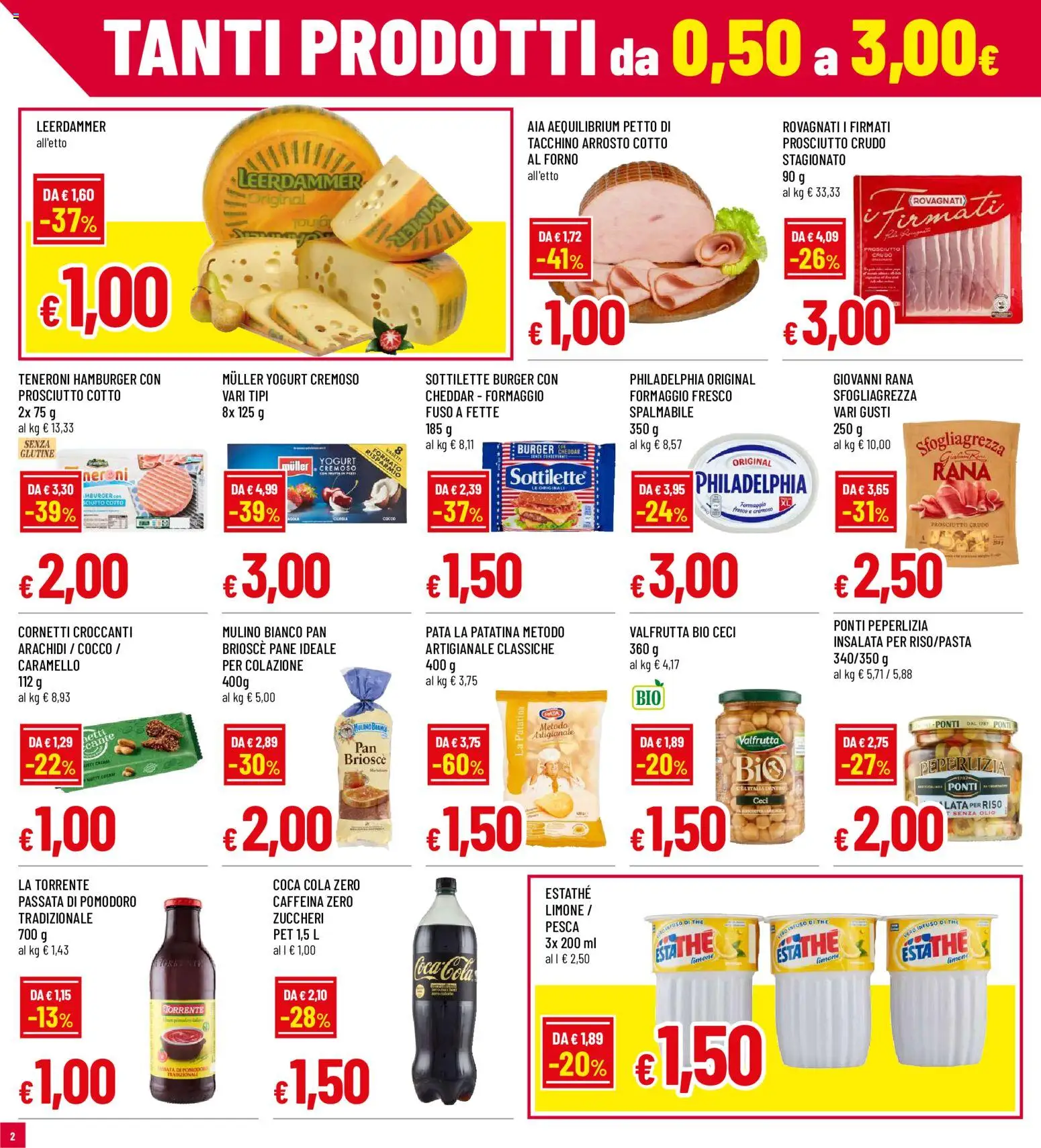 Volantino Famila del 21.05.2026 | Pagina: 2 | Prodotti: Prosciutto Crudo, Pane, Insalata, Pomodoro