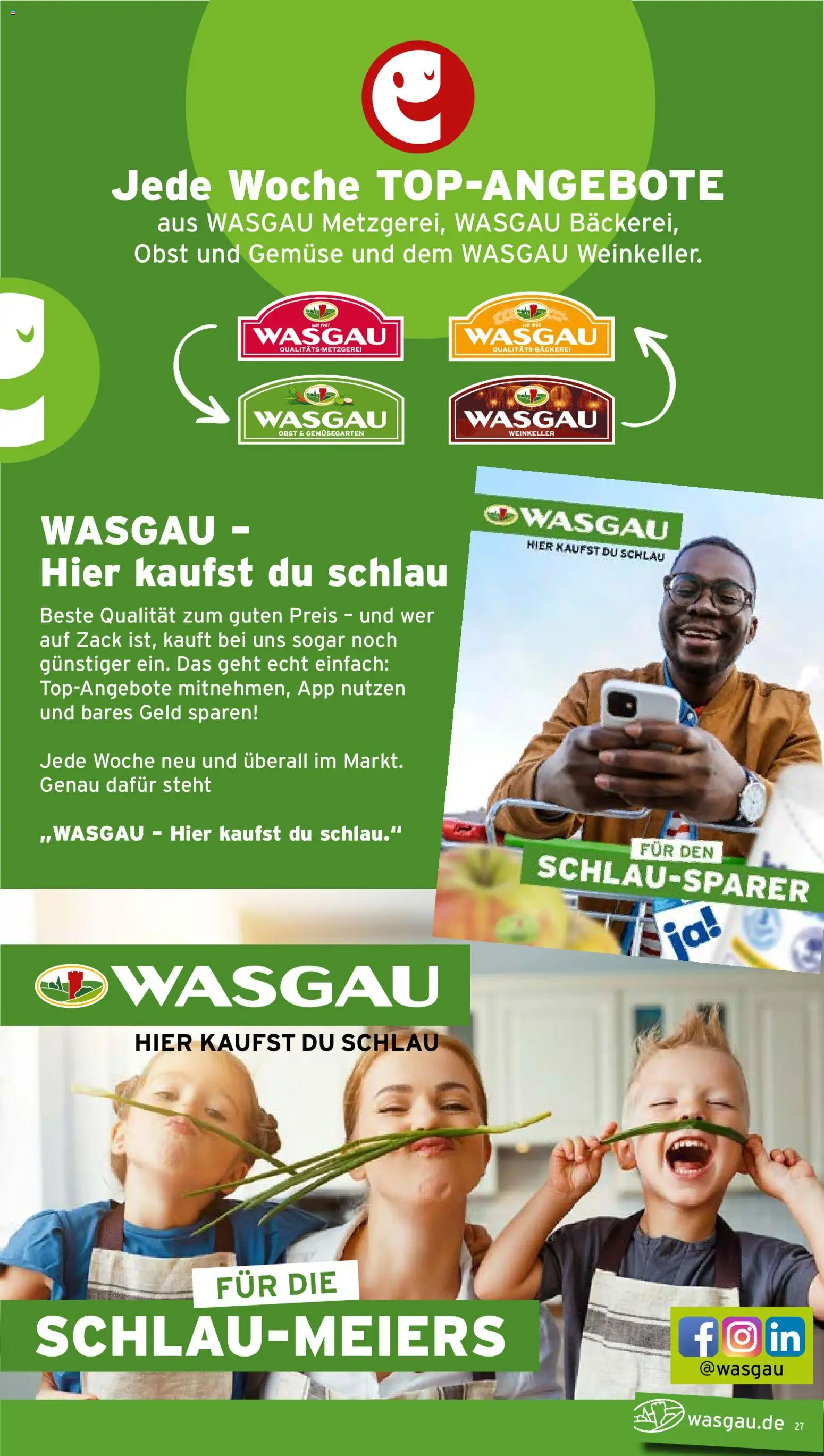 Wasgau Prospekt – gültig ab 03.08.2026 | Seite: 27 | Produkte: Gemüse, Obst