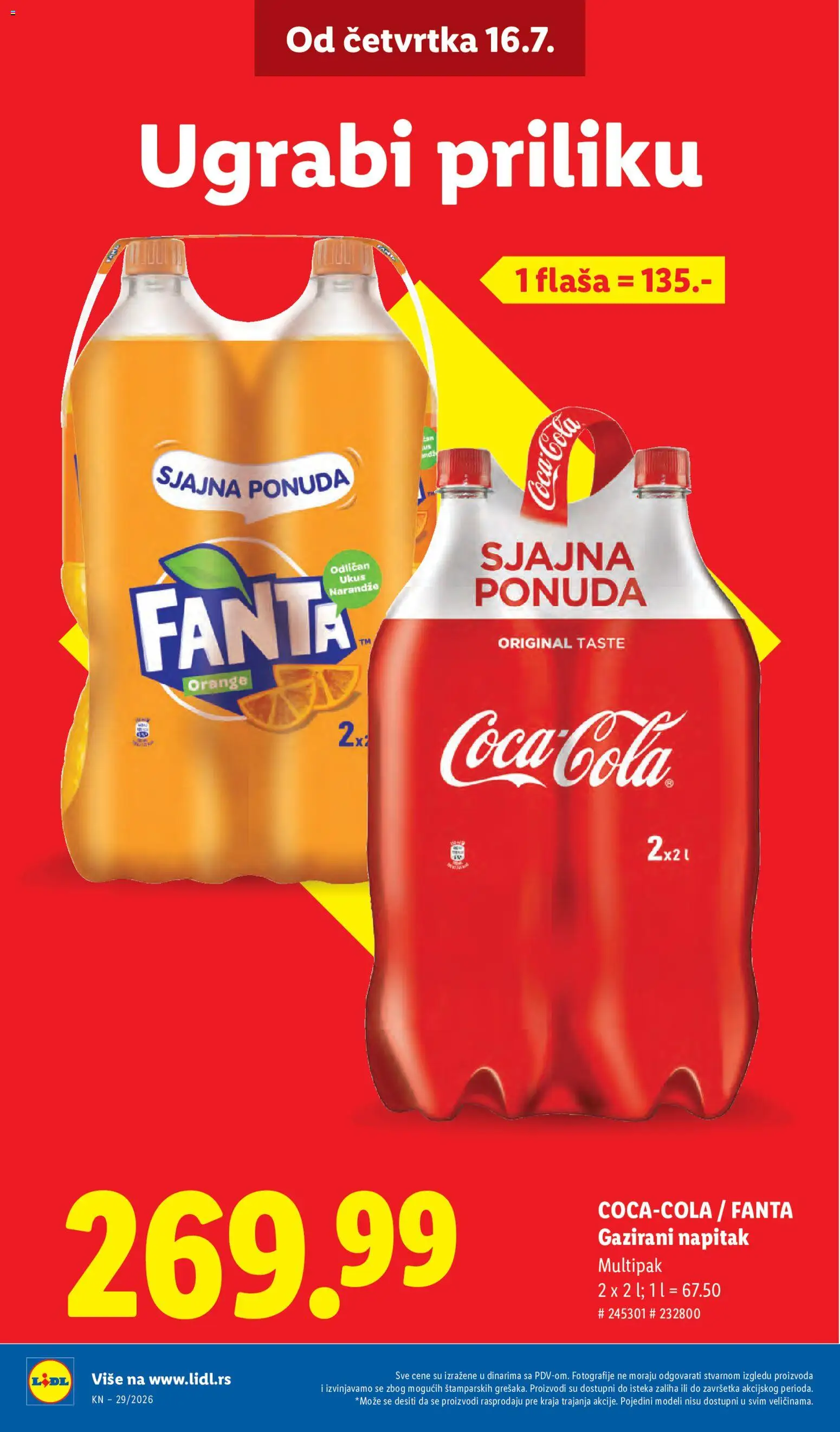 Lidl katalog - važi od 16.07.2026 | Strana: 8 | Proizvode: Fanta, Narandže