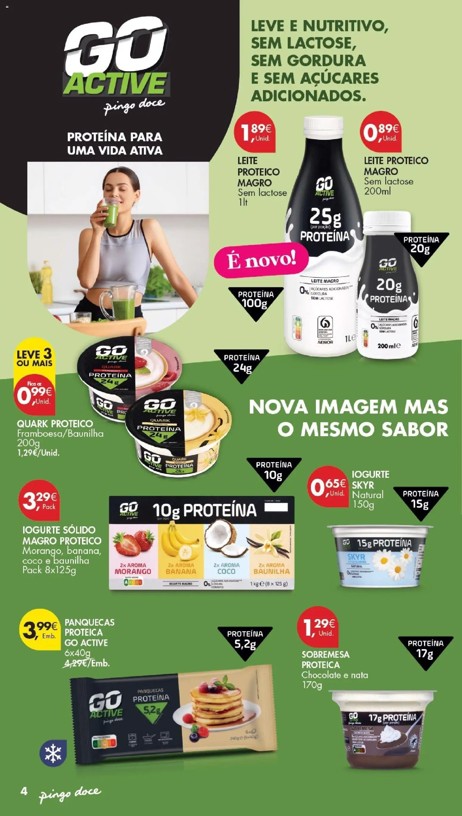 Pingo Doce Folheto Bem Estar Especial Beleza │ válido de 20/09/2026 | Página: 4 | Produtos: Banana, Iogurte, Chocolate, Nata