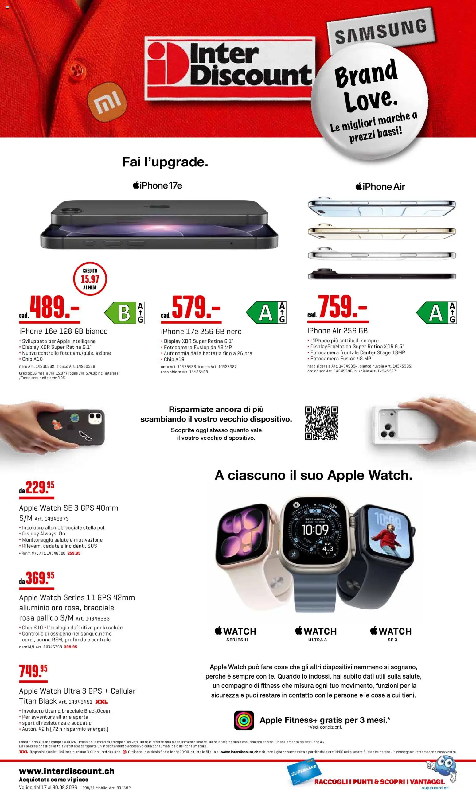 Interdiscount aktionen Mobile IT – gültig ab 17.08.2026 | Seite: 4 | Produkte: Apple, Samsung, Iphone, Apple Watch