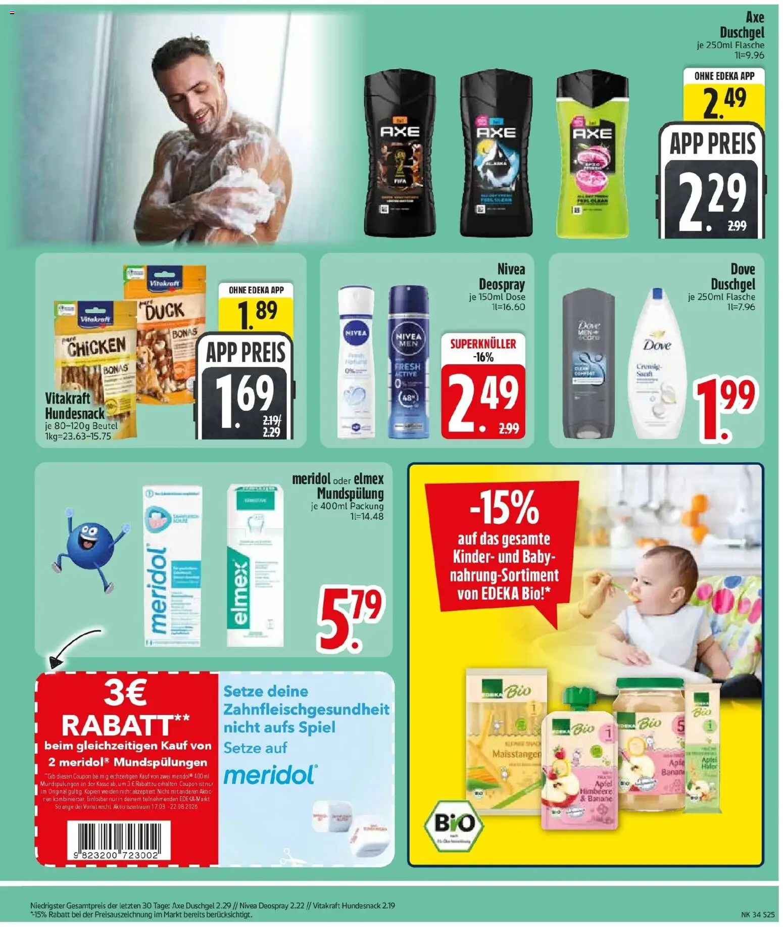 Edeka Prospekt Zolling (ab 17.08.2026) » Angebote Online | Seite: 27 | Produkte: Spiel, Äpfel, Axe, Himbeere