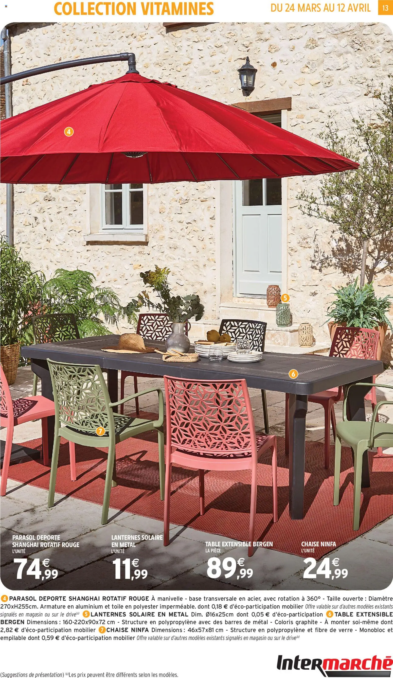 {H1} | Page: 13 | Produits: Base, Table extensible, Table, Chaise