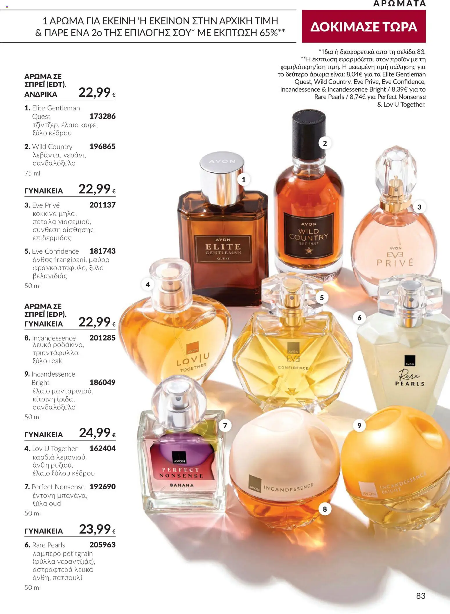 Avon Φυλλάδιο - σε ισχύ από 30/09/2026 | Σελίδα: 83 | Προϊόντα: Άρωμα, Eau de toilette